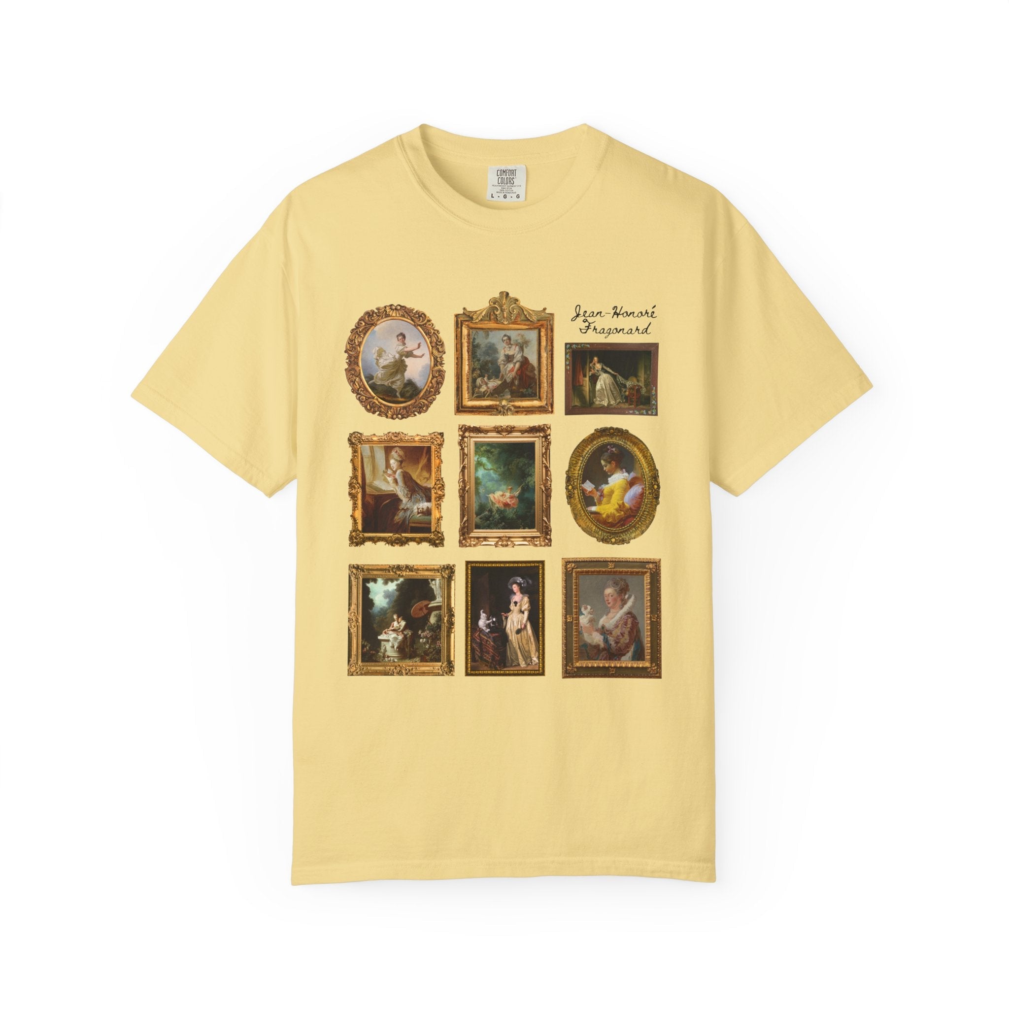 Jean - Honoré Fragonard Art History T-Shirt for Artist, French Art Historian, Framed Rococo Art, Cute Humanities Major Gift, Famous Paintings - Opal and June