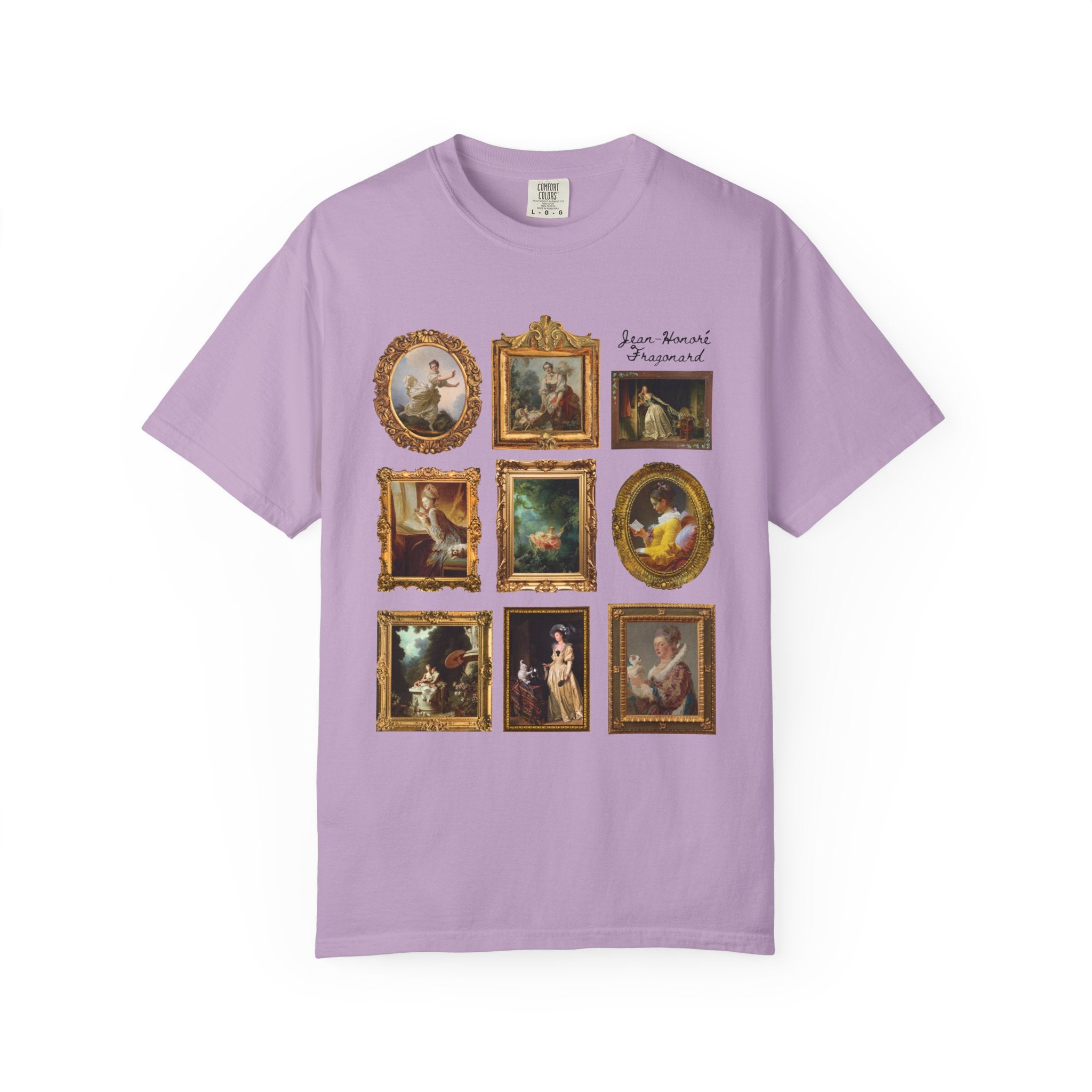 Jean - Honoré Fragonard Art History T-Shirt for Artist, French Art Historian, Framed Rococo Art, Cute Humanities Major Gift, Famous Paintings - Opal and June