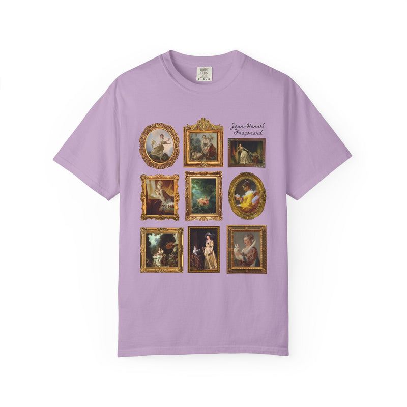 Jean - Honoré Fragonard Art History T-Shirt for Artist, French Art Historian, Framed Rococo Art, Cute Humanities Major Gift, Famous Paintings - Opal and June