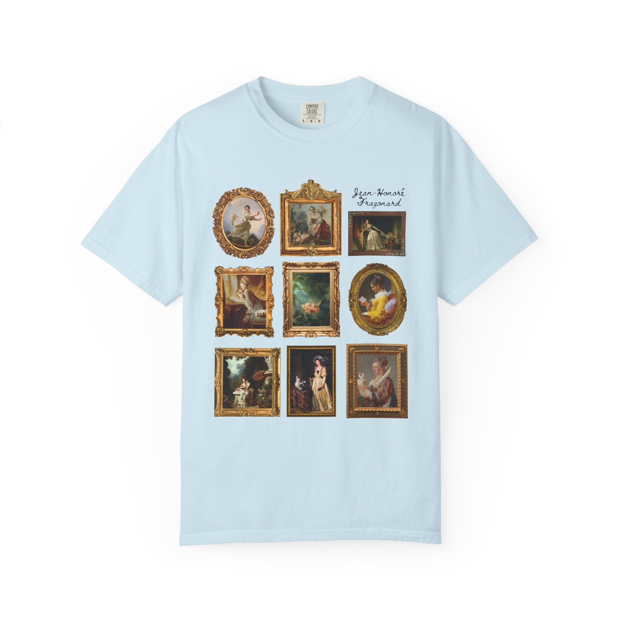 Jean - Honoré Fragonard Art History T-Shirt for Artist, French Art Historian, Framed Rococo Art, Cute Humanities Major Gift, Famous Paintings - Opal and June