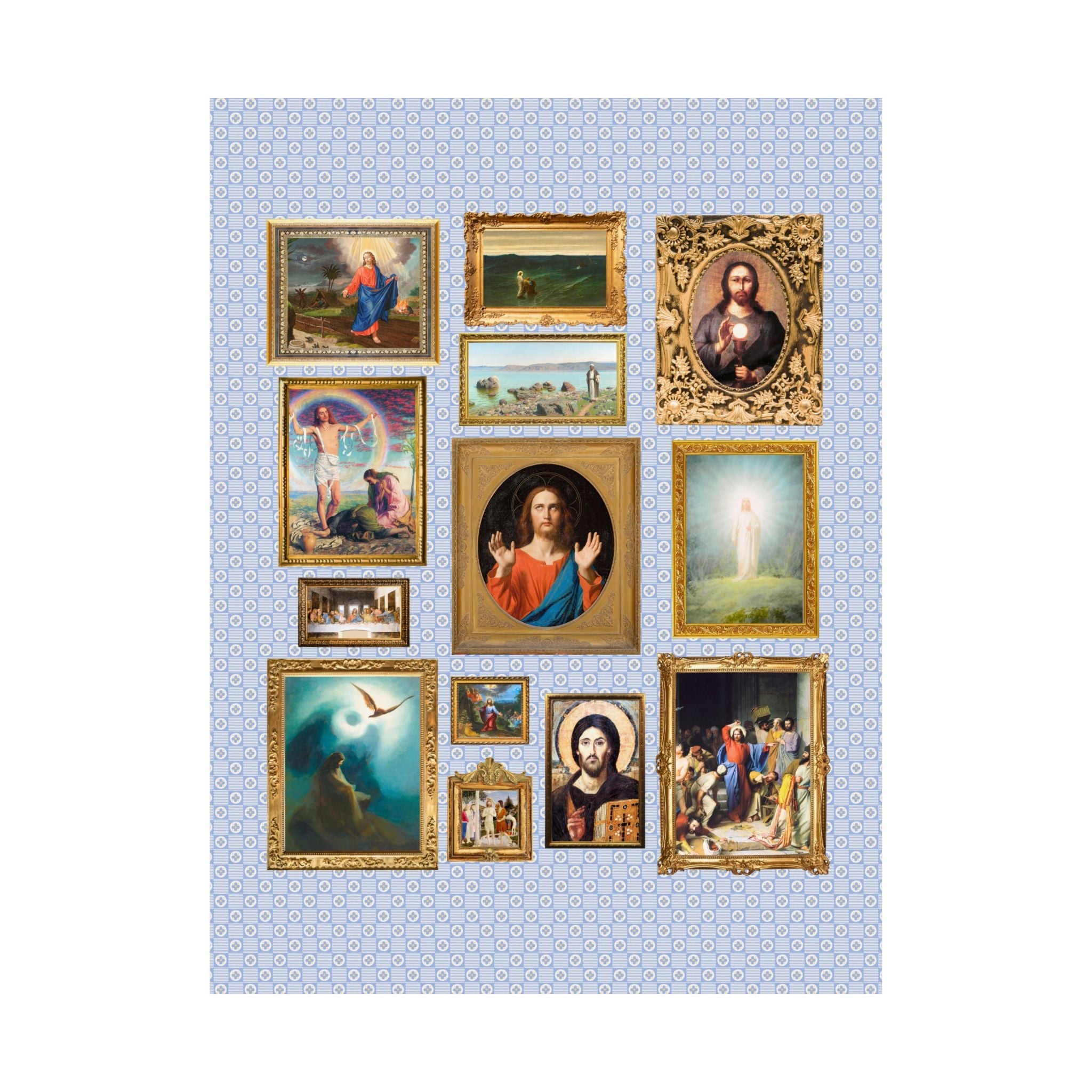 Jesus Art History Print with Famous Paintings of Christ - Opal and June