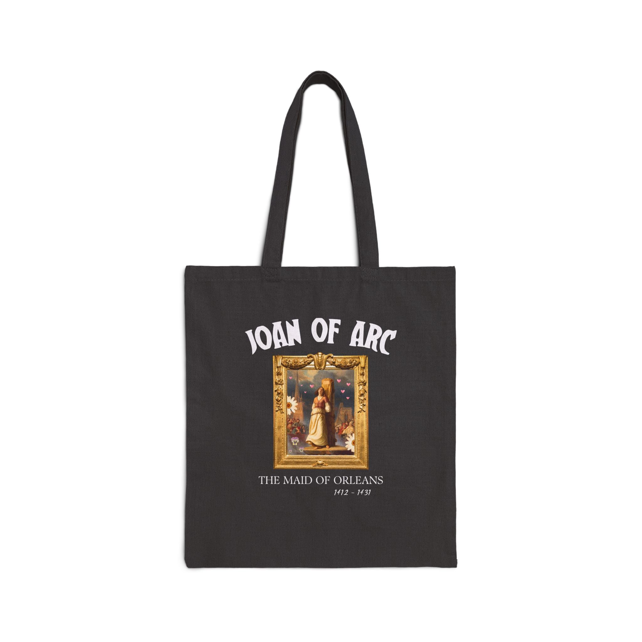 Joan of Arc Art History Tote Bag: French History Buff Gift for Social Studies Teacher, European History Professor, Women's History Tote Bag - Opal and June