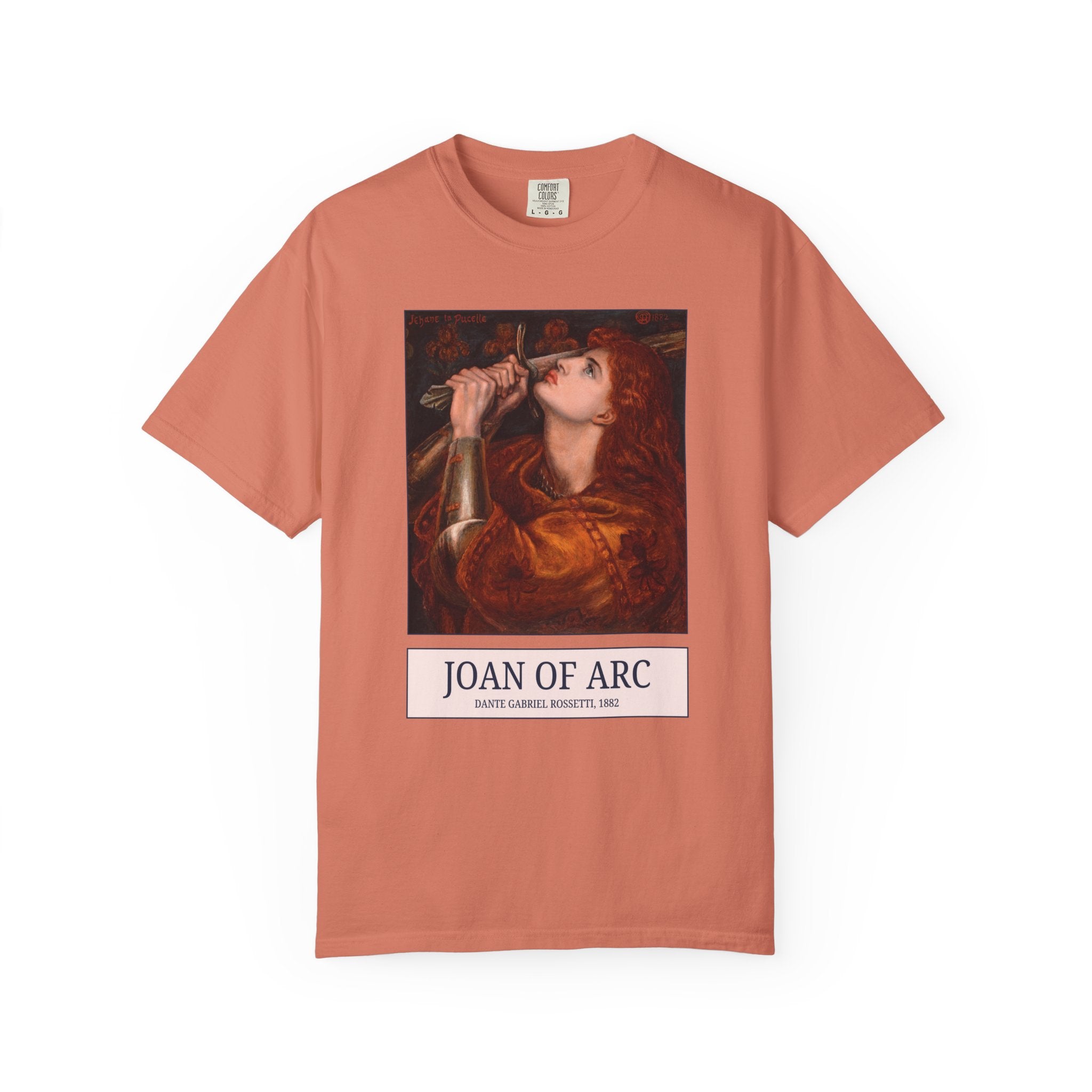 Joan of Arc Dante Gabriel Rossetti, Famous 19th Century Painting, Women's History, French Military History, Pre - Raphaelite Art History Gift - Opal and June