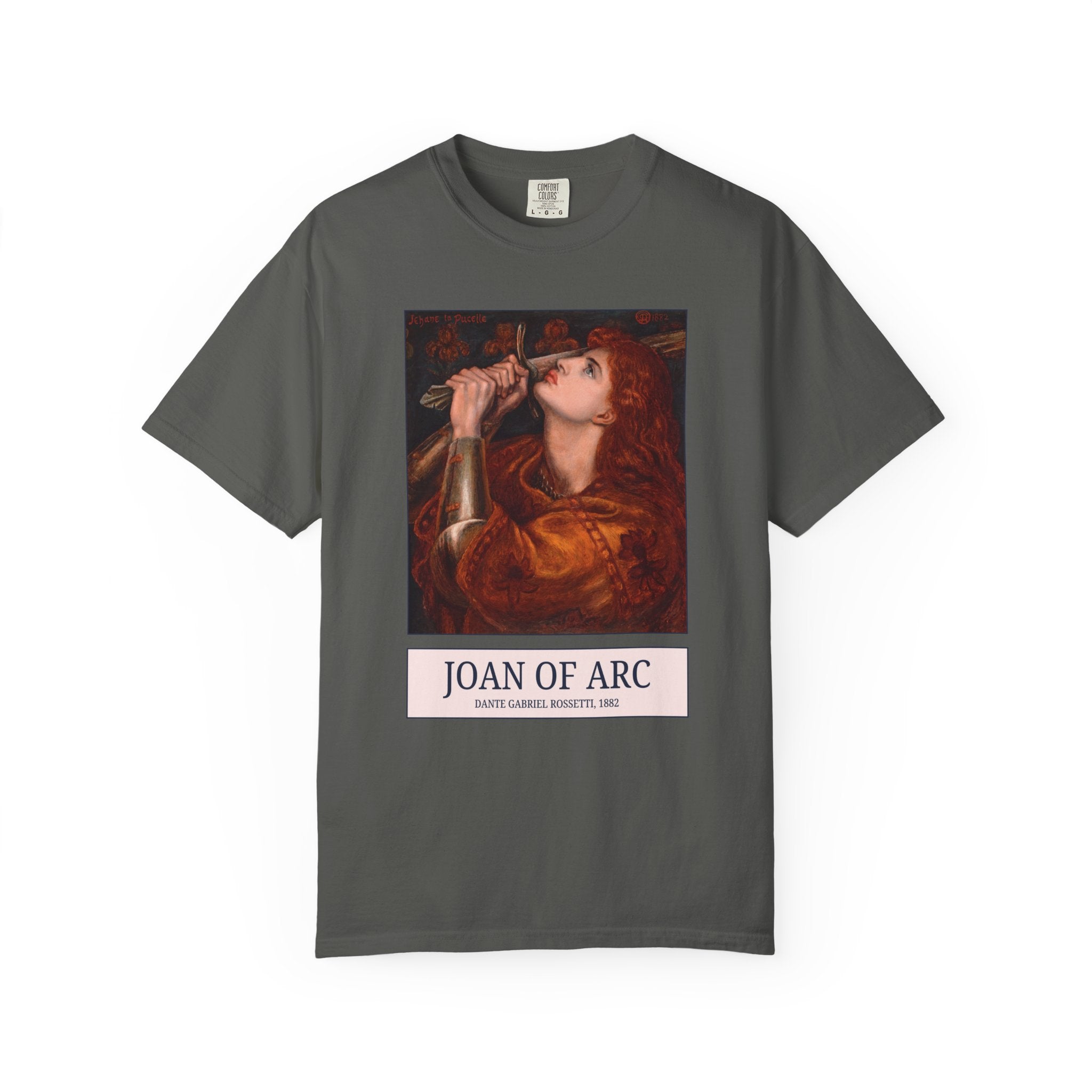 Joan of Arc Dante Gabriel Rossetti, Famous 19th Century Painting, Women's History, French Military History, Pre - Raphaelite Art History Gift - Opal and June