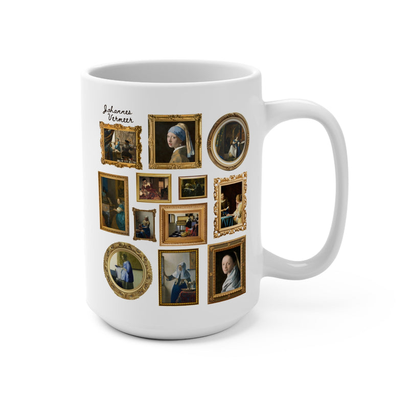 Johannes Vermeer Art History Coffee Mug for Friend or Art Historian Who Loves Art: Gallery Wall Aesthetic, Dutch History Humanities Major - Opal and June