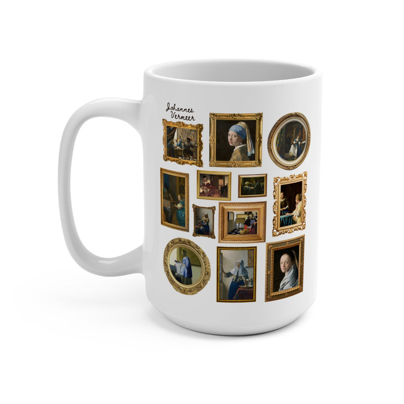 Johannes Vermeer Art History Coffee Mug for Friend or Art Historian Who Loves Art: Gallery Wall Aesthetic, Dutch History Humanities Major - Opal and June