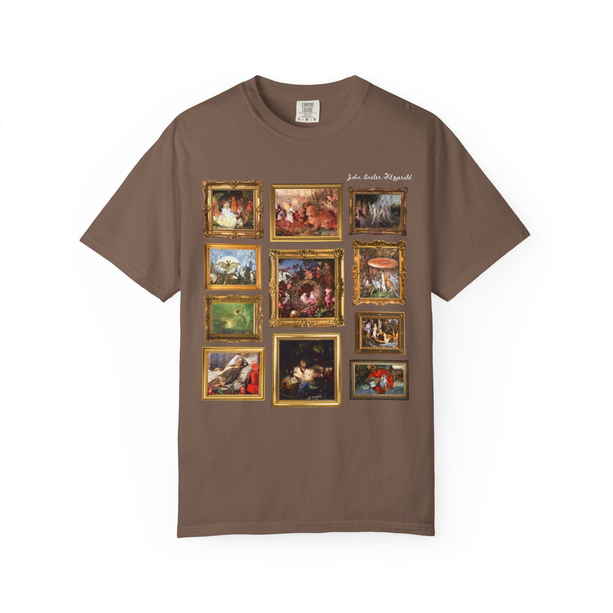 John Anster Fitzgerald Art History T-Shirt, Victorian Era Fairy Paintings, Fairy Tale Art Historian Gift, 19th Century English Paintings - Opal and June