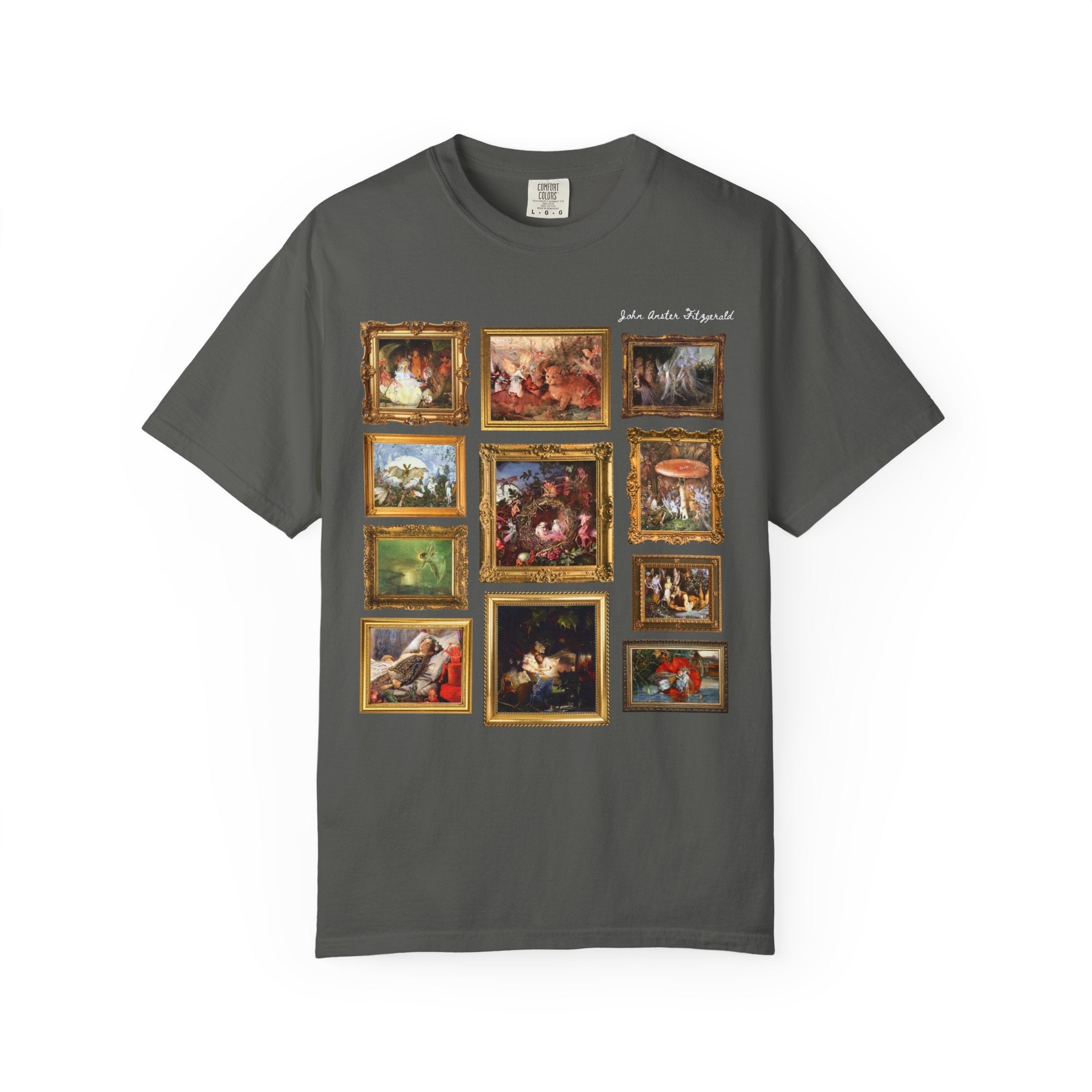 John Anster Fitzgerald Art History T-Shirt, Victorian Era Fairy Paintings, Fairy Tale Art Historian Gift, 19th Century English Paintings - Opal and June