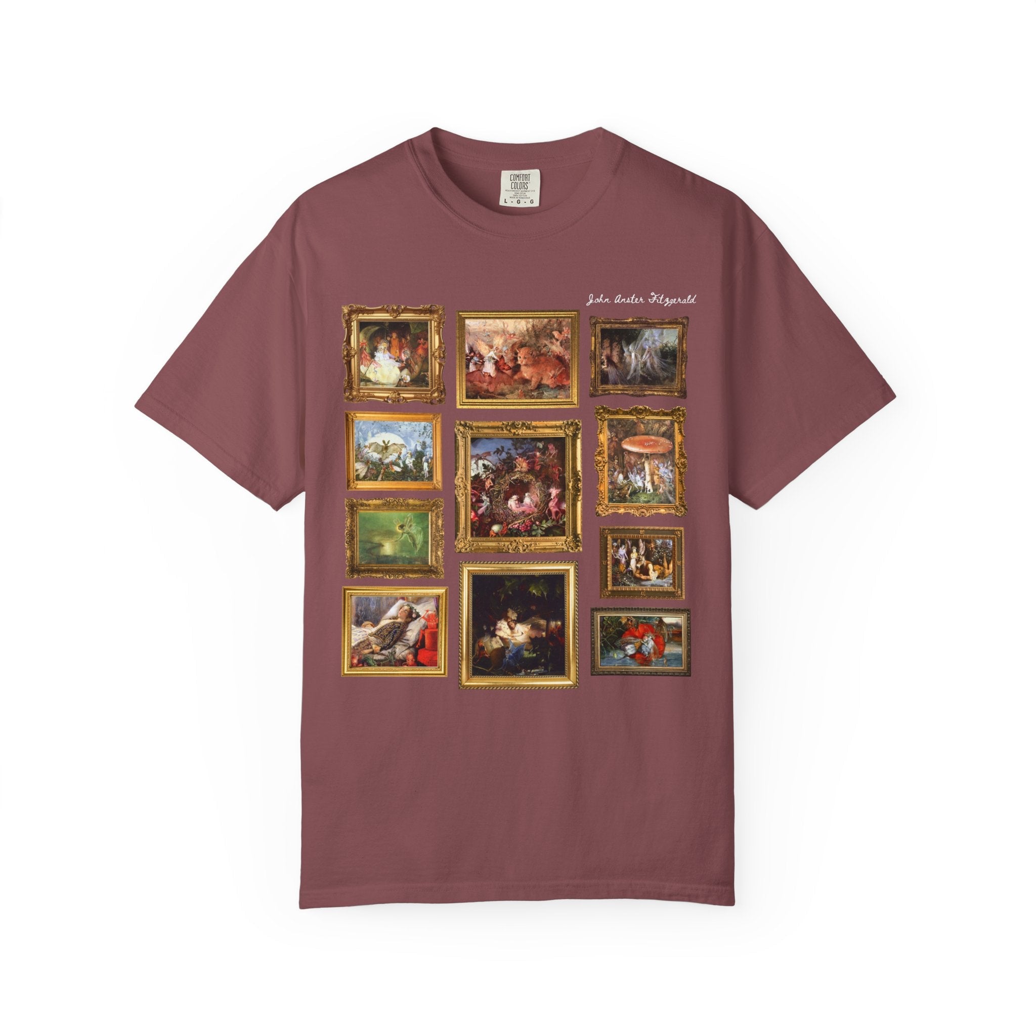 John Anster Fitzgerald Art History T-Shirt, Victorian Era Fairy Paintings, Fairy Tale Art Historian Gift, 19th Century English Paintings - Opal and June
