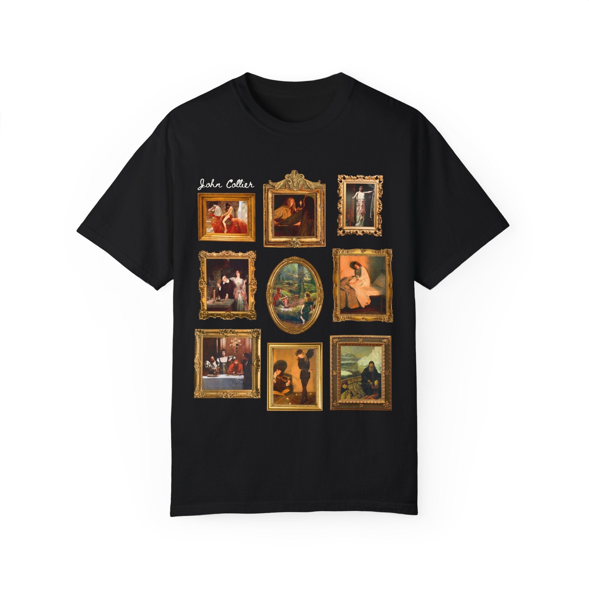John Collier Art History Tee Shirt for Humanities Major, Art Historian, Famous Paintings, Pre - Raphaelite Art Movement, 19th Century Artwork - Opal and June