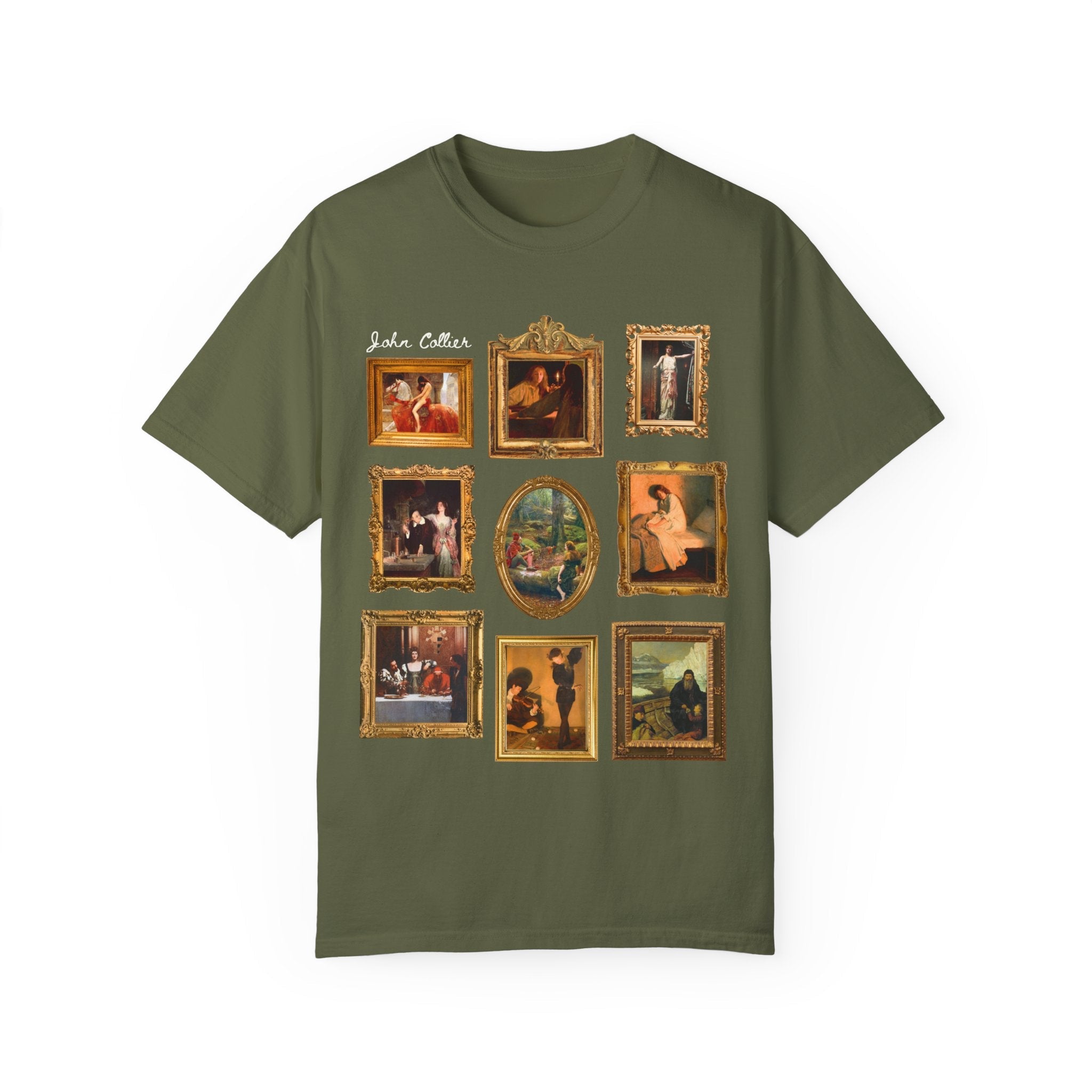 John Collier Art History Tee Shirt for Humanities Major, Art Historian, Famous Paintings, Pre - Raphaelite Art Movement, 19th Century Artwork - Opal and June
