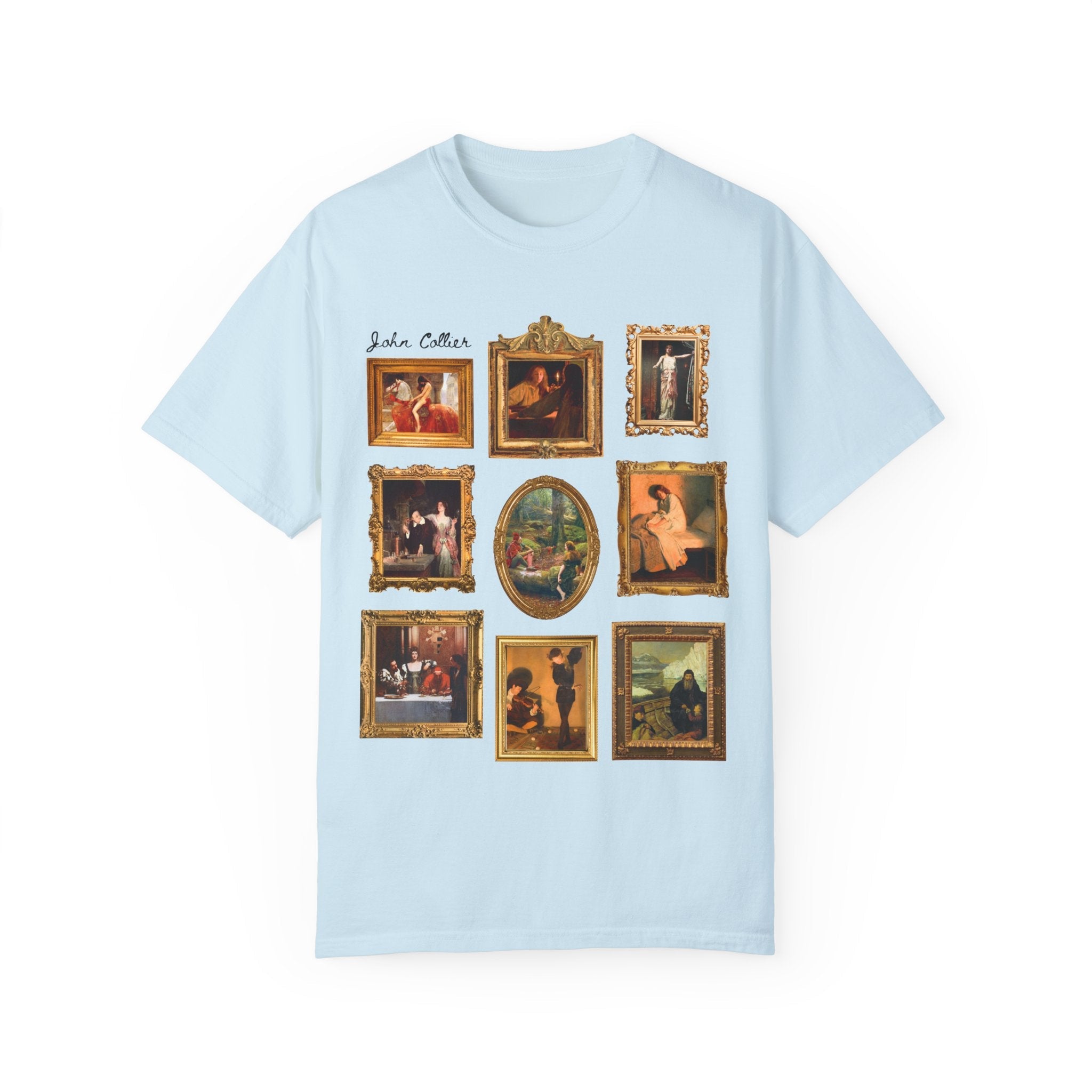John Collier Art History Tee Shirt for Humanities Major, Art Historian, Famous Paintings, Pre - Raphaelite Art Movement, 19th Century Artwork - Opal and June