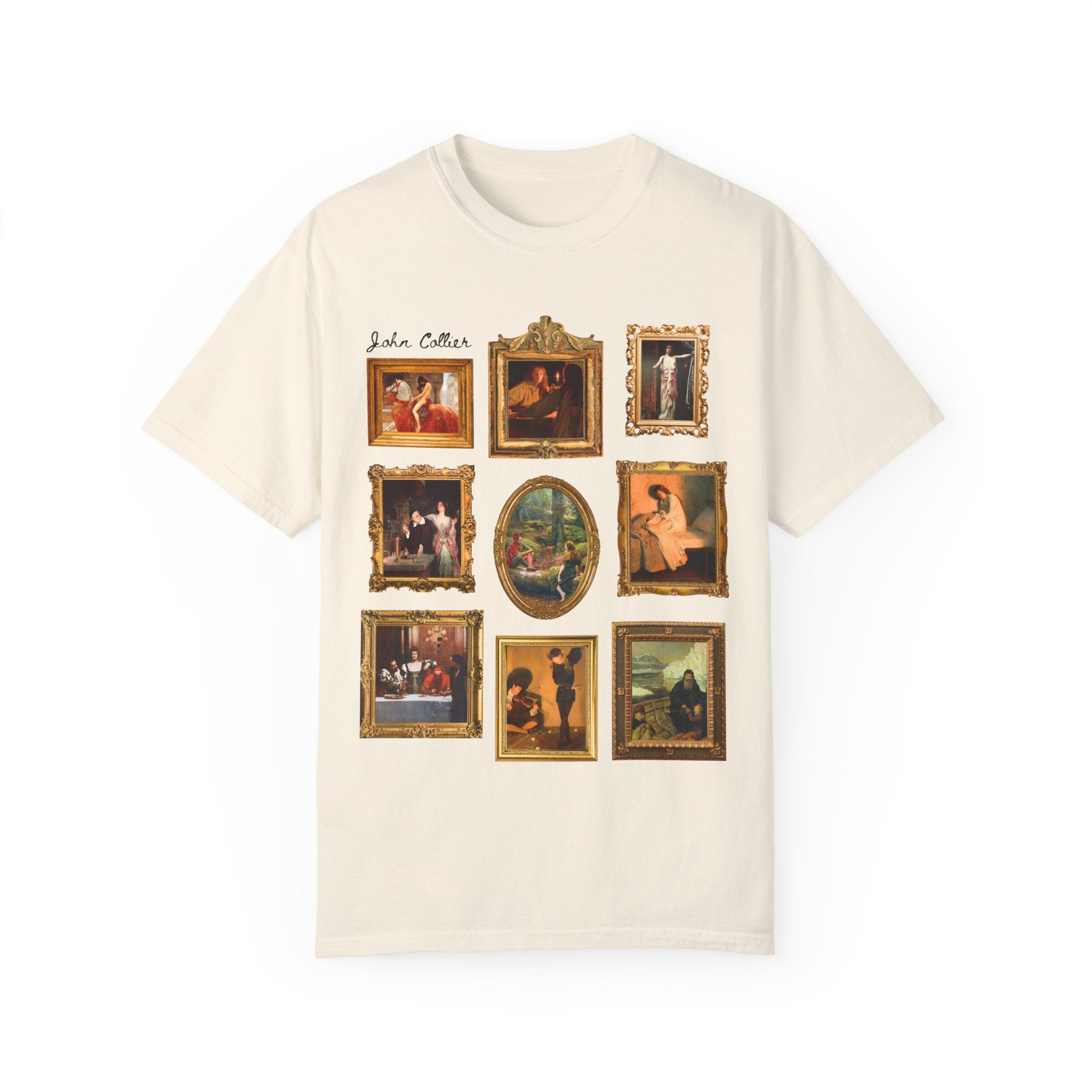 John Collier Art History Tee Shirt for Humanities Major, Art Historian, Famous Paintings, Pre - Raphaelite Art Movement, 19th Century Artwork - Opal and June