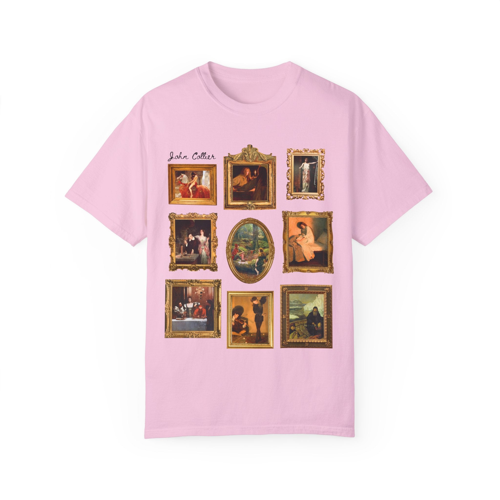 John Collier Art History Tee Shirt for Humanities Major, Art Historian, Famous Paintings, Pre - Raphaelite Art Movement, 19th Century Artwork - Opal and June