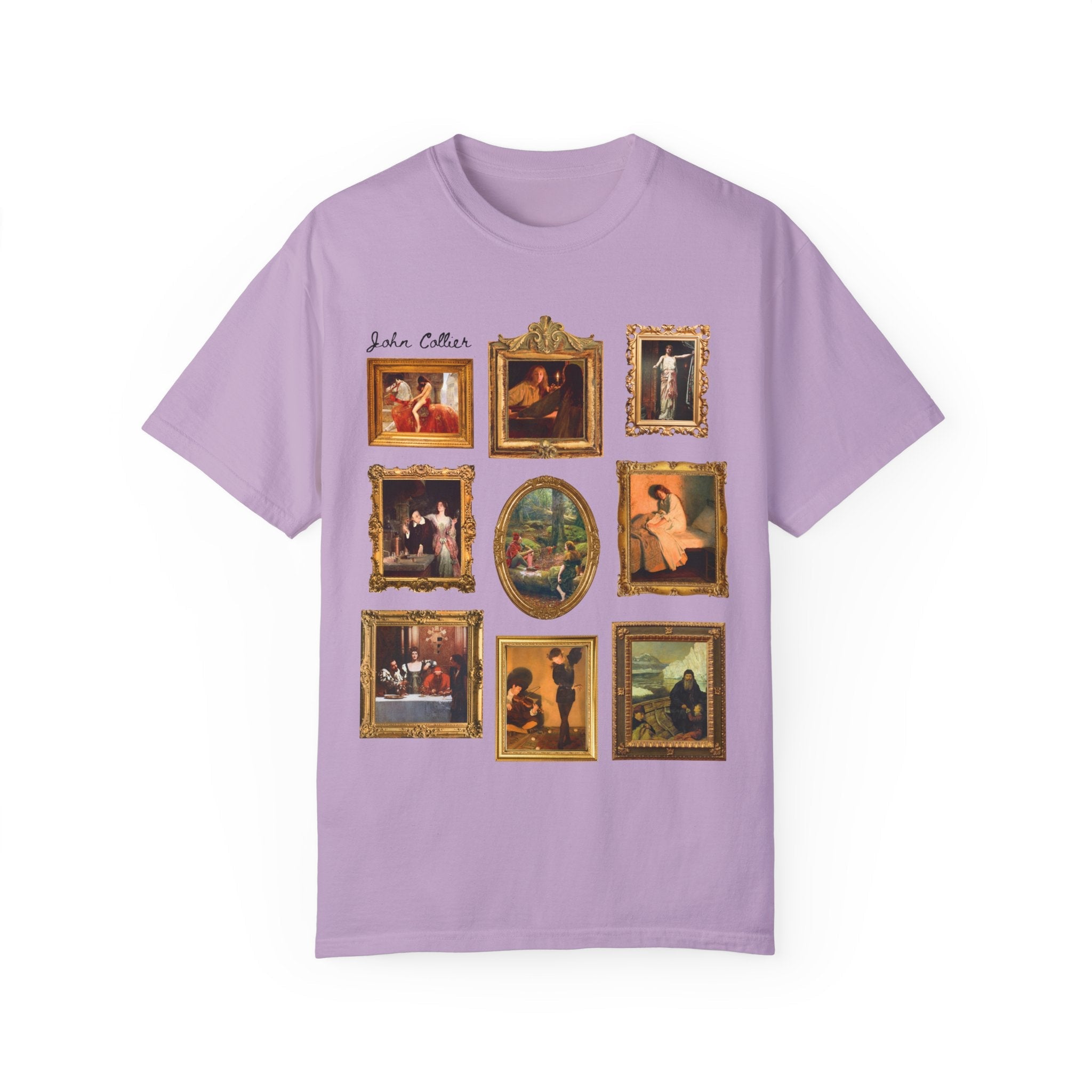John Collier Art History Tee Shirt for Humanities Major, Art Historian, Famous Paintings, Pre - Raphaelite Art Movement, 19th Century Artwork - Opal and June