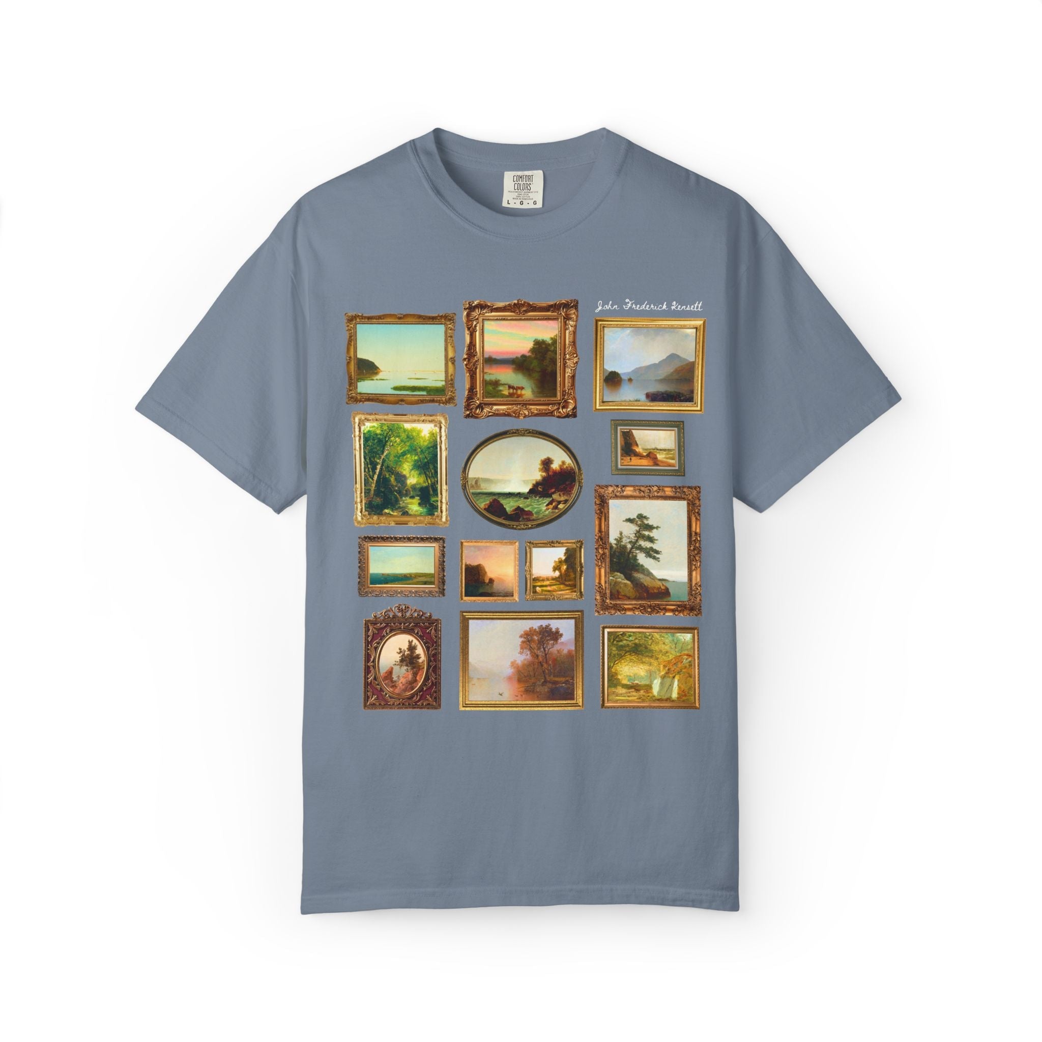 John Frederick Kensett Art History Tee Shirt: Luminism American Art Movement, Hudson River School 19th Century Art History Buff Gift - Opal and June