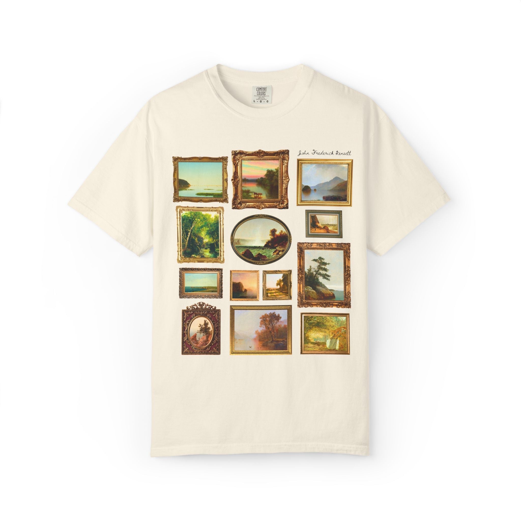 John Frederick Kensett Art History Tee Shirt: Luminism American Art Movement, Hudson River School 19th Century Art History Buff Gift - Opal and June