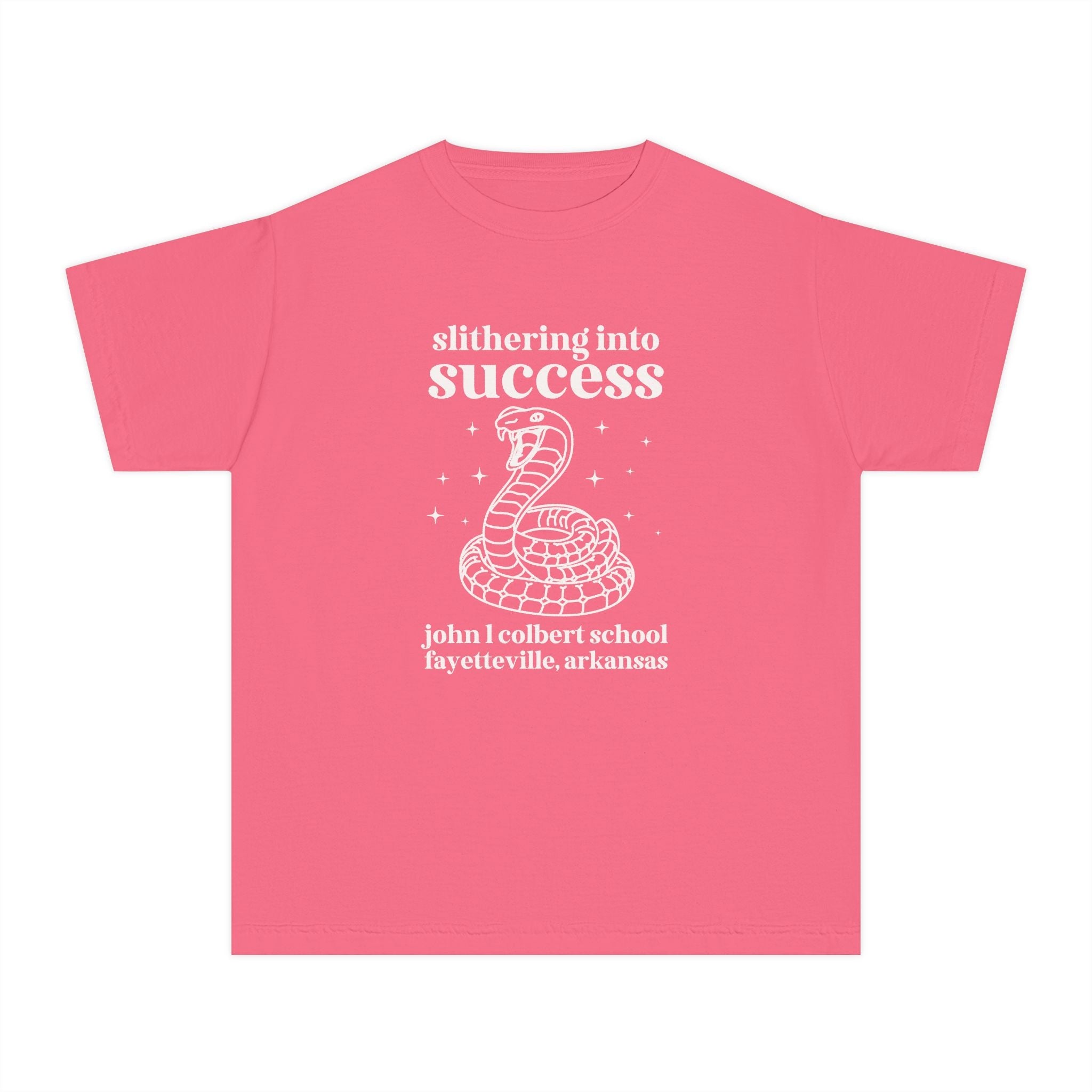 John L Colbert Kids Tee Shirt: Slithering into Success | FPS + Opal and June Kids Tee Shirt, Fayetteville Public Schools - Opal and June