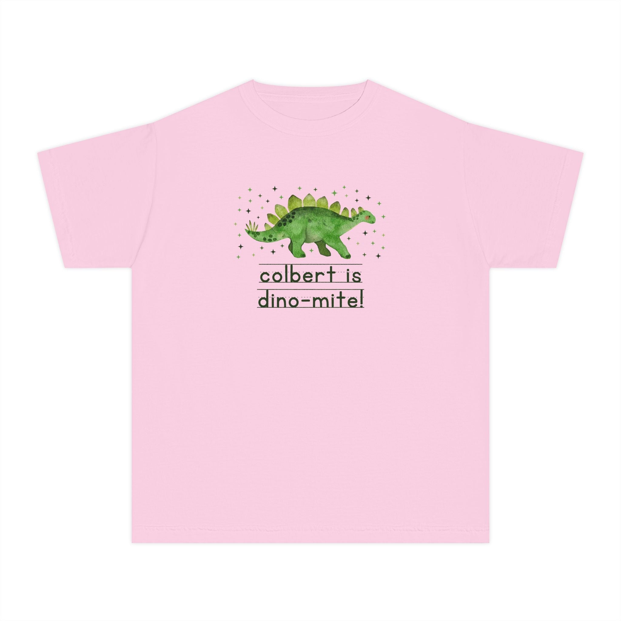 John L Colbert School is Dino - Mite Kids Tee Shirt | FPS + Opal and June Kids Tee Shirt, Fayetteville Public Schools - Opal and June