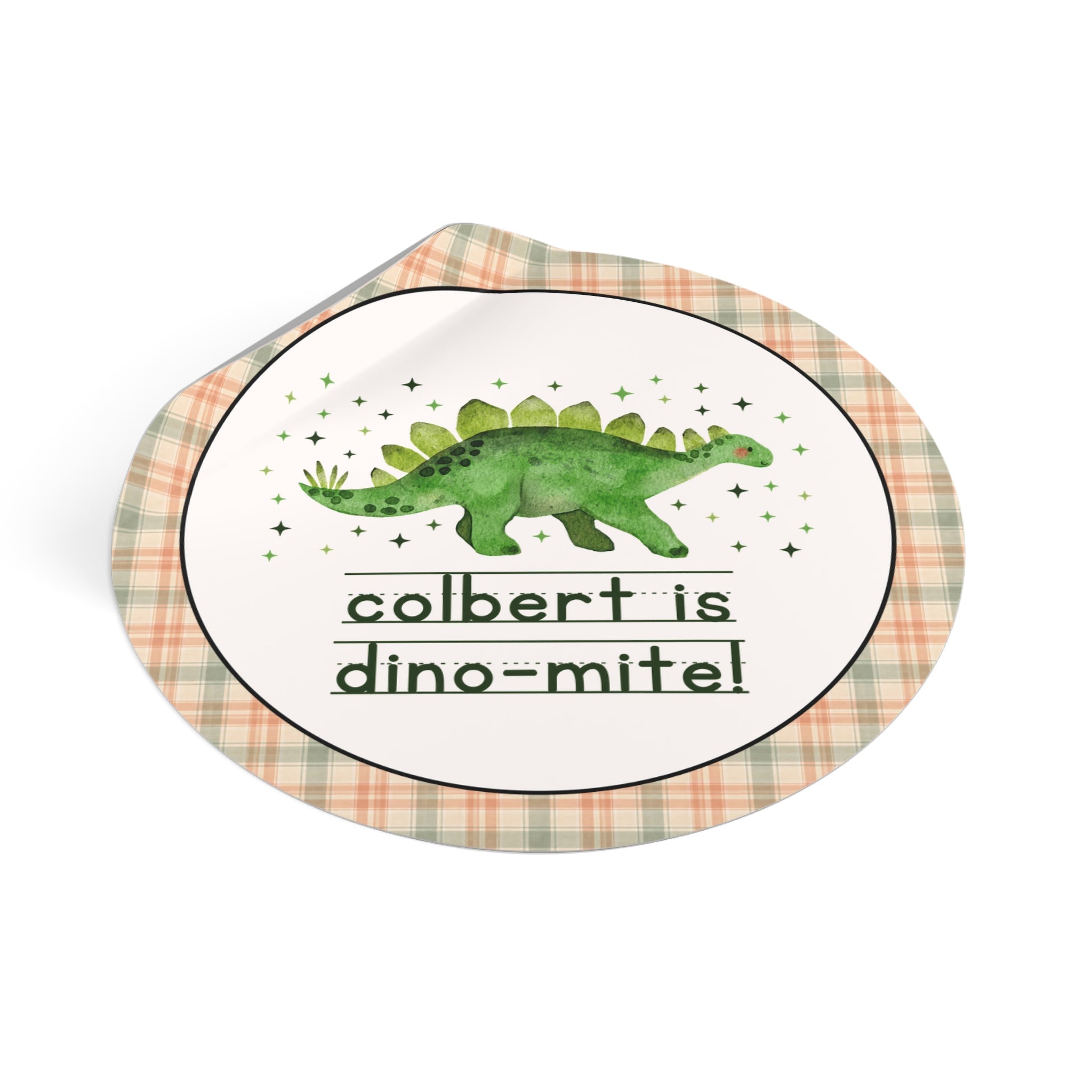 John L Colbert School is Dino - Mite Sticker | FPS + Opal and June Sticker, Fayetteville Public Schools - Opal and June