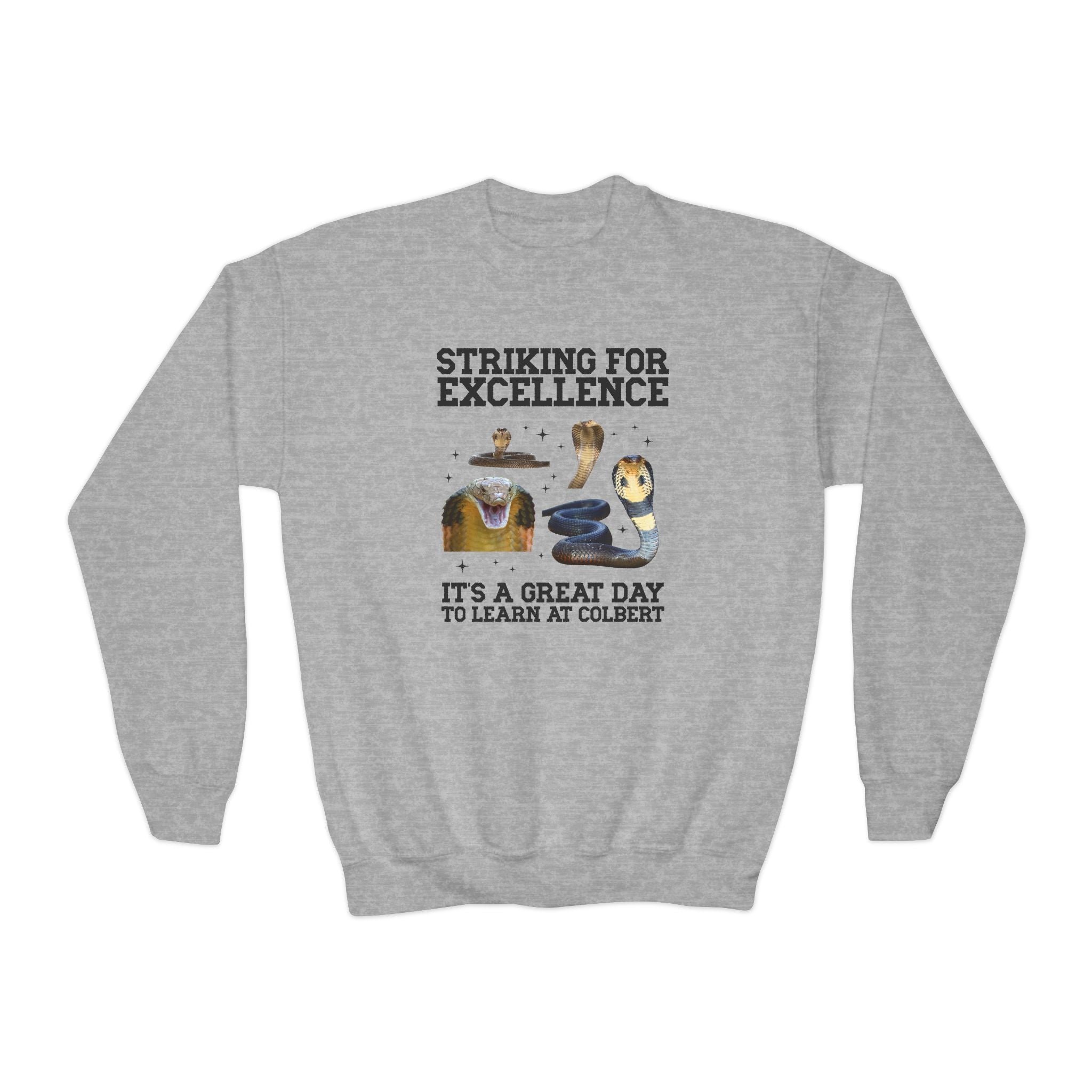 John L. Colbert School Kids Sweatshirt: Striking for Excellence | FPS + Opal and June Kids Sweatshirt, Fayetteville Public Schools - Opal and June