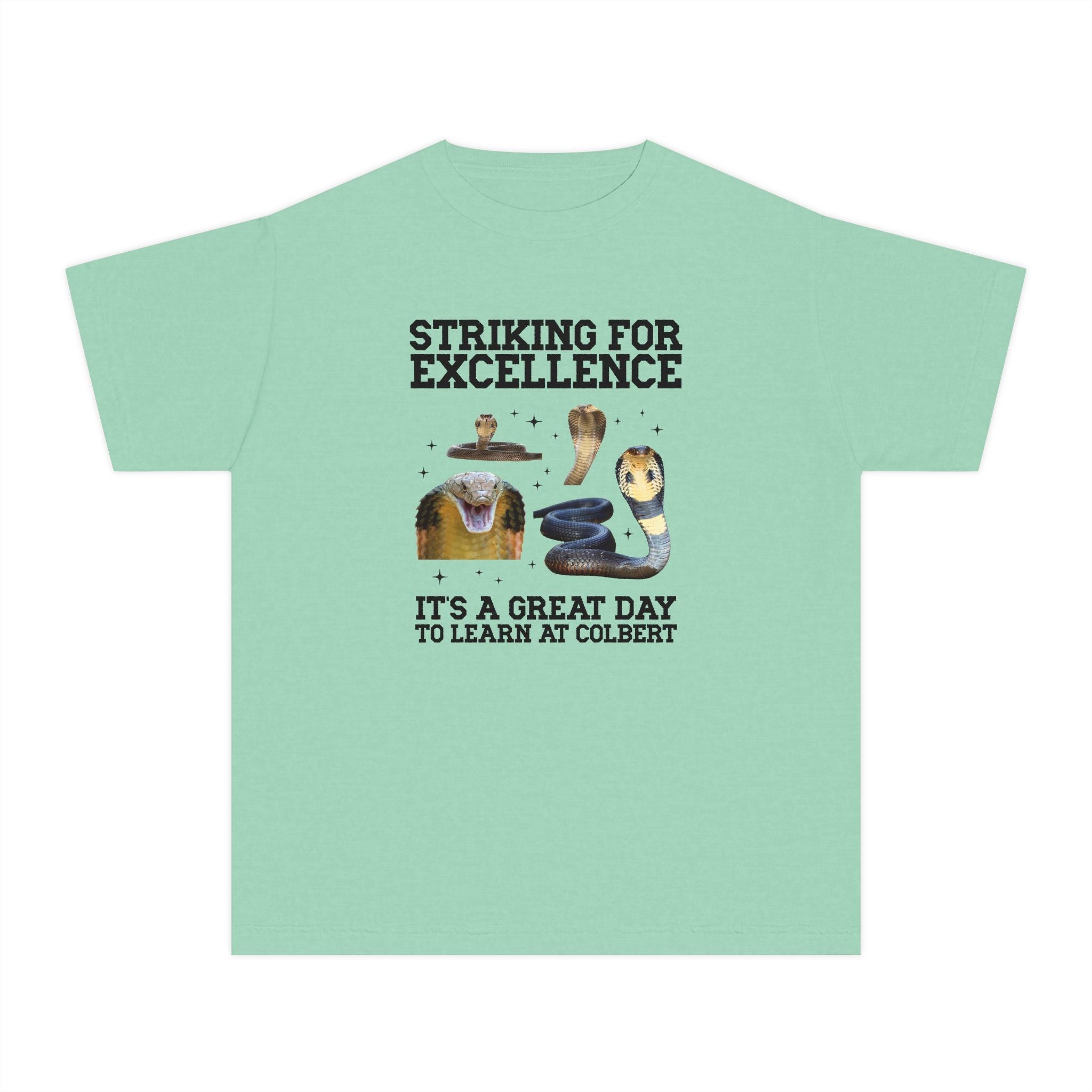 John L. Colbert School Kids Tee Shirt: Striking for Excellence | FPS + Opal and June Kids Tee Shirt, Fayetteville Public Schools - Opal and June