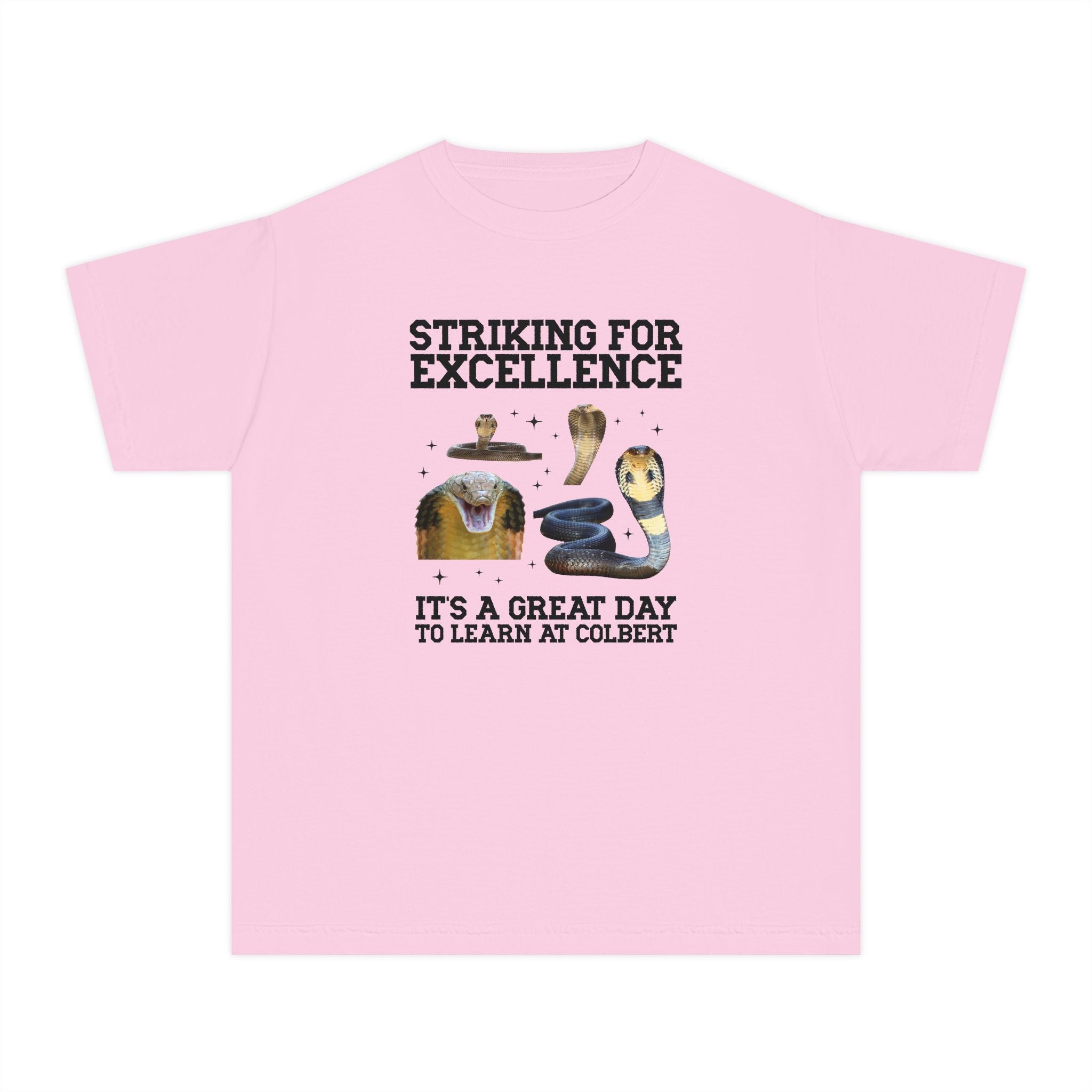 John L. Colbert School Kids Tee Shirt: Striking for Excellence | FPS + Opal and June Kids Tee Shirt, Fayetteville Public Schools - Opal and June