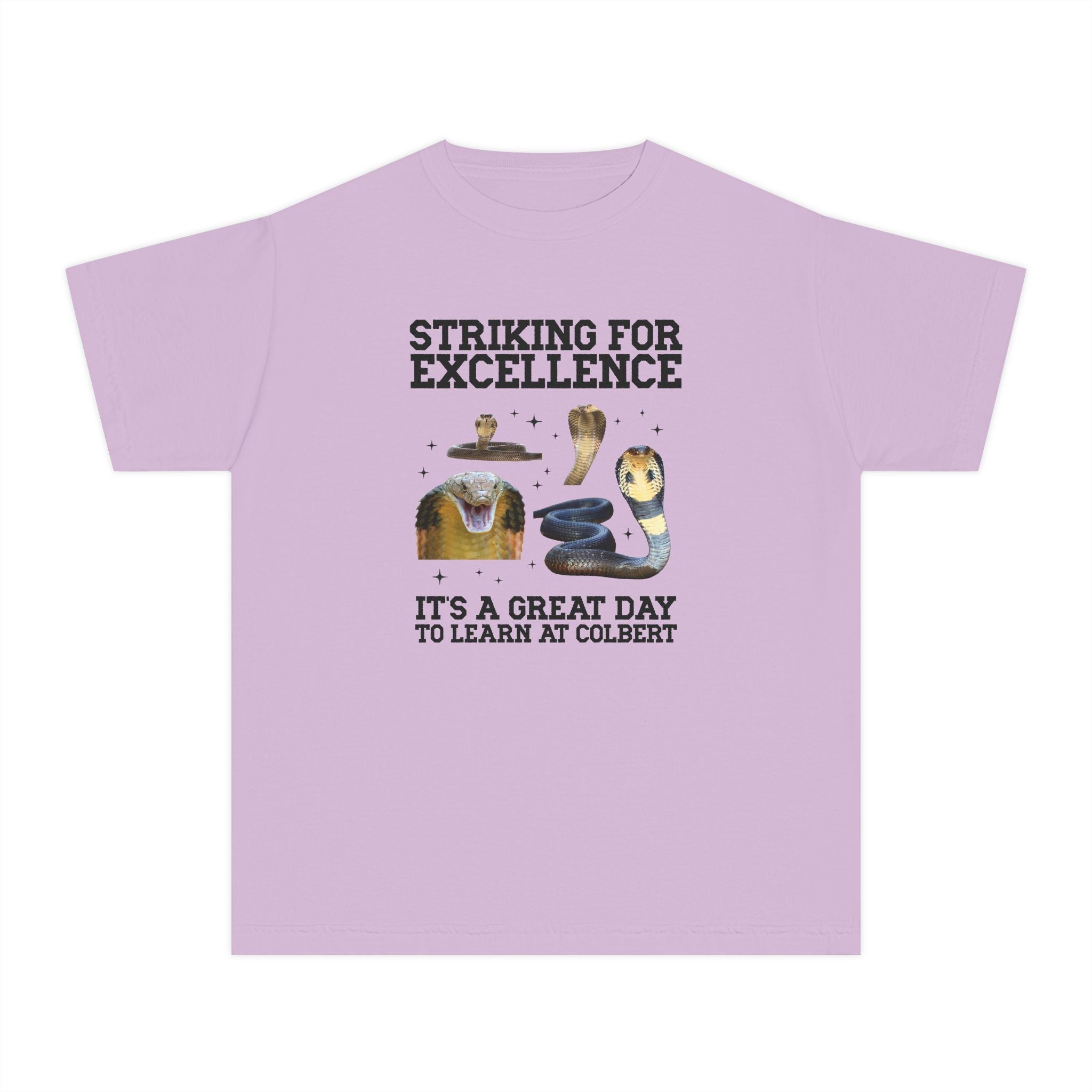 John L. Colbert School Kids Tee Shirt: Striking for Excellence | FPS + Opal and June Kids Tee Shirt, Fayetteville Public Schools - Opal and June