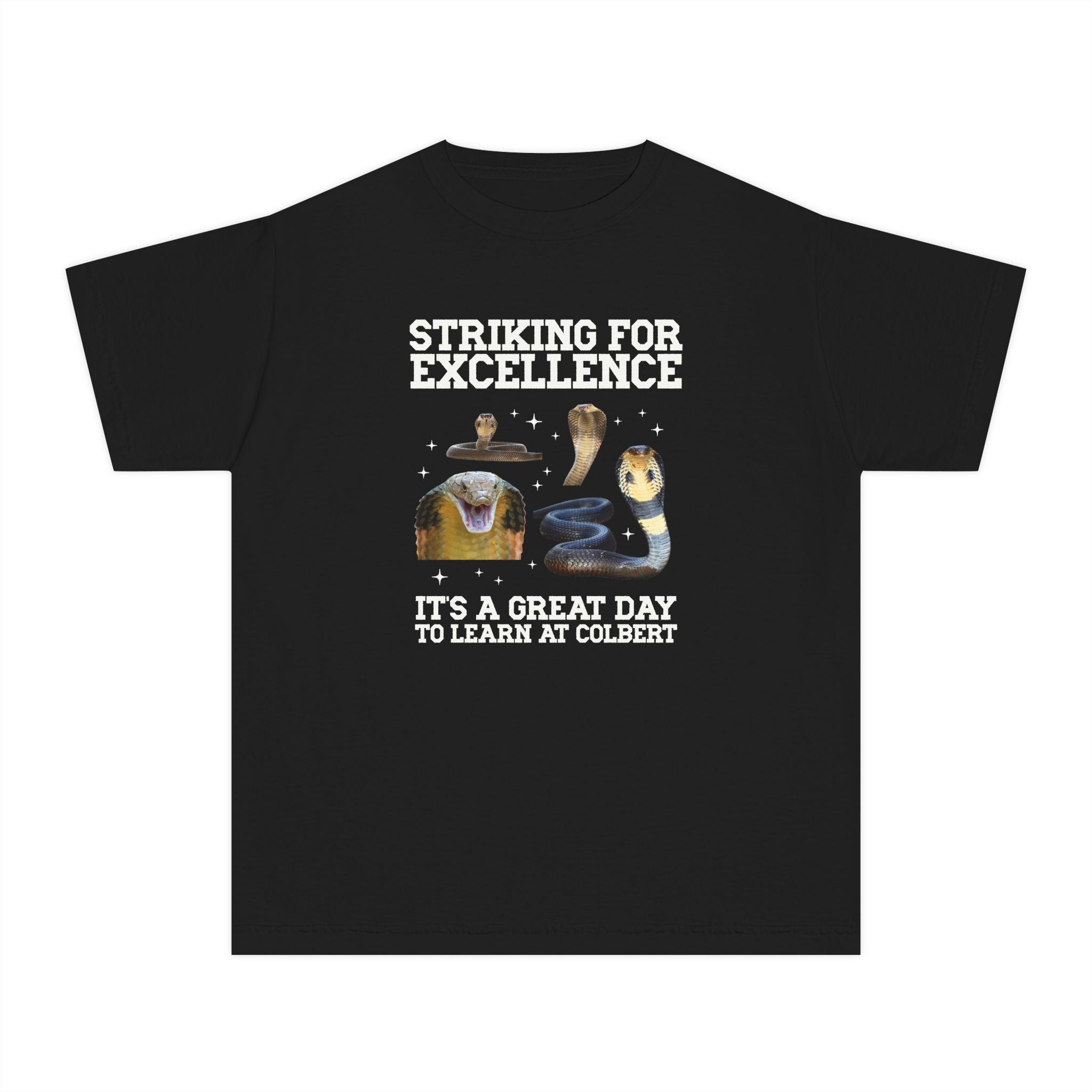 John L. Colbert School Kids Tee Shirt: Striking for Excellence | FPS + Opal and June Kids Tee Shirt, Fayetteville Public Schools - Opal and June