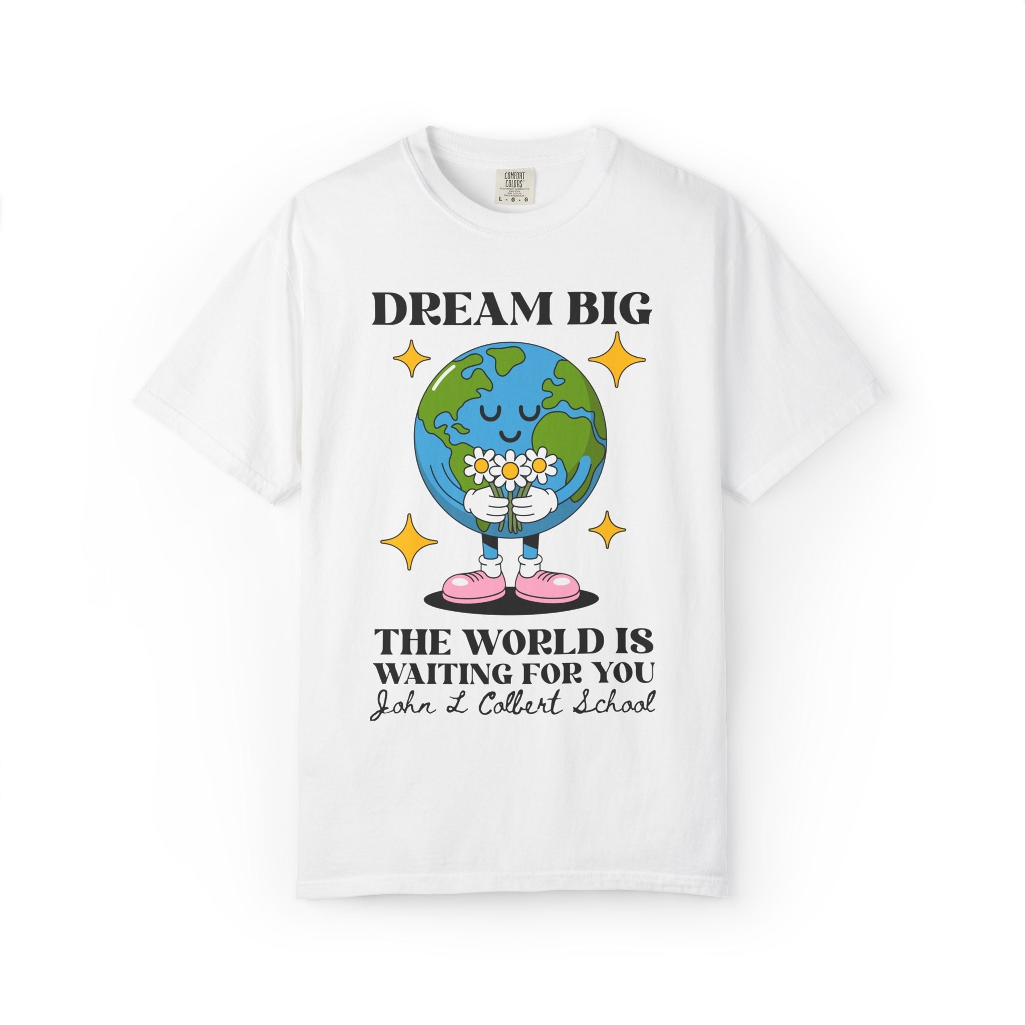 John L Colbert School Tee Shirt: The World is Waiting for You - Opal and June