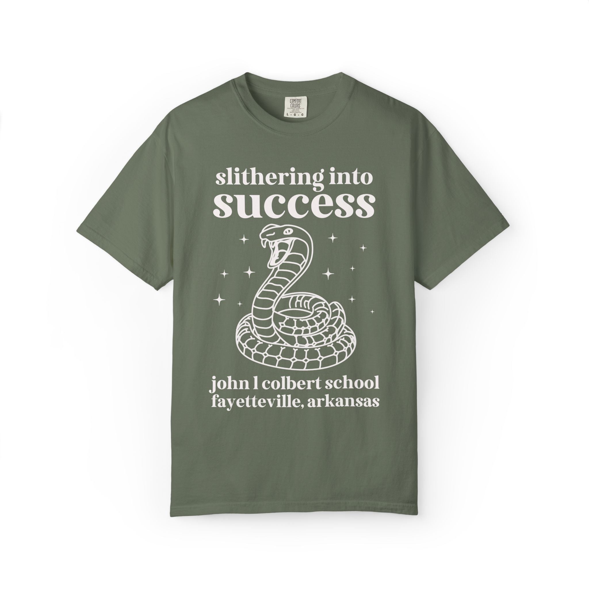 John L Colbert Tee Shirt: Slithering into Success - Opal and June