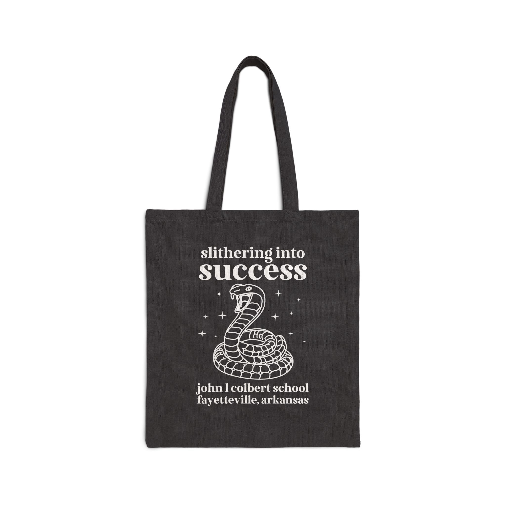 John L Colbert Tote Bag: Slithering into Success - Opal and June