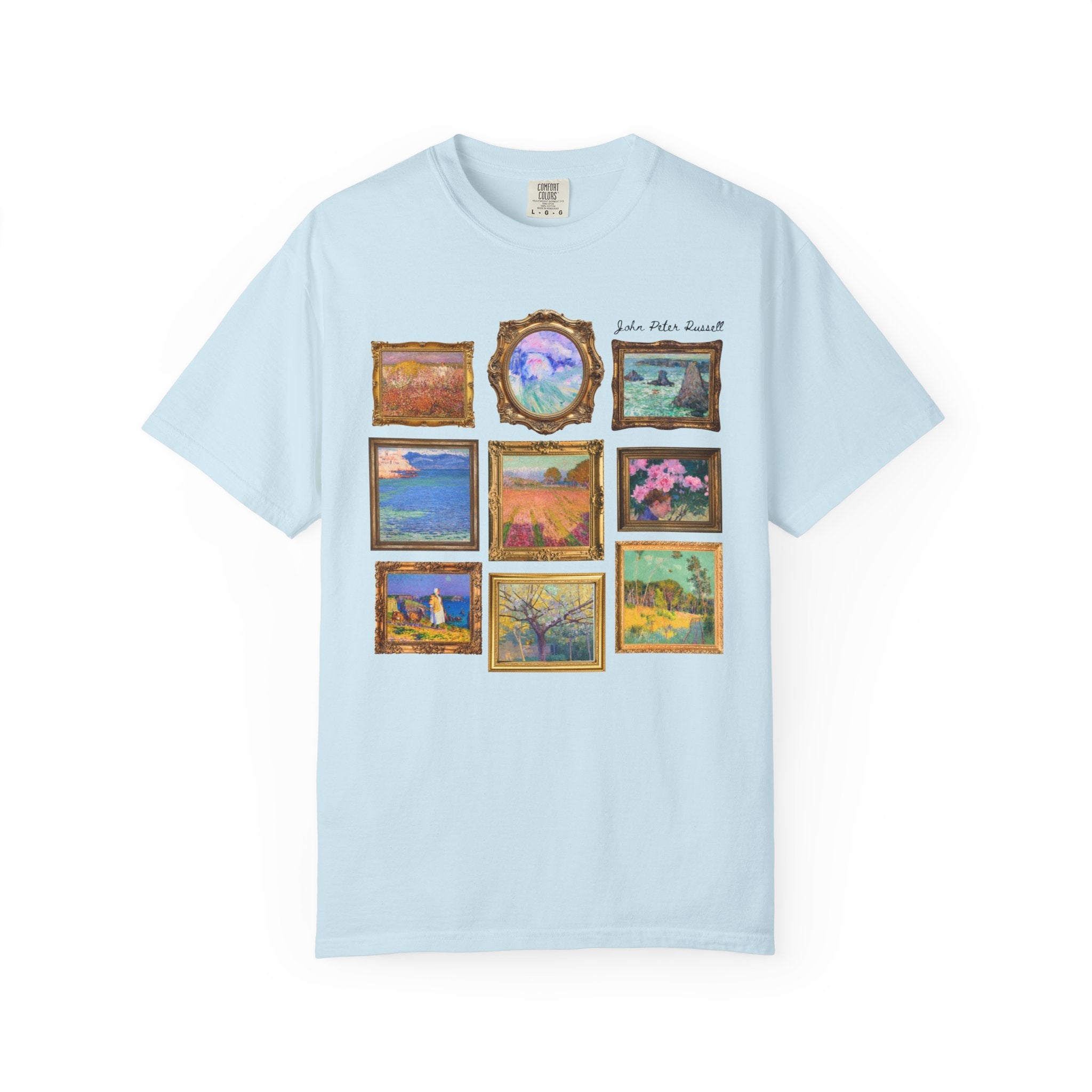John Peter Russell Australian Impressionist Art History T-Shirt: 19th Century Impressionist Artist, Museum Lover Gift, Colorful Landscapes - Opal and June
