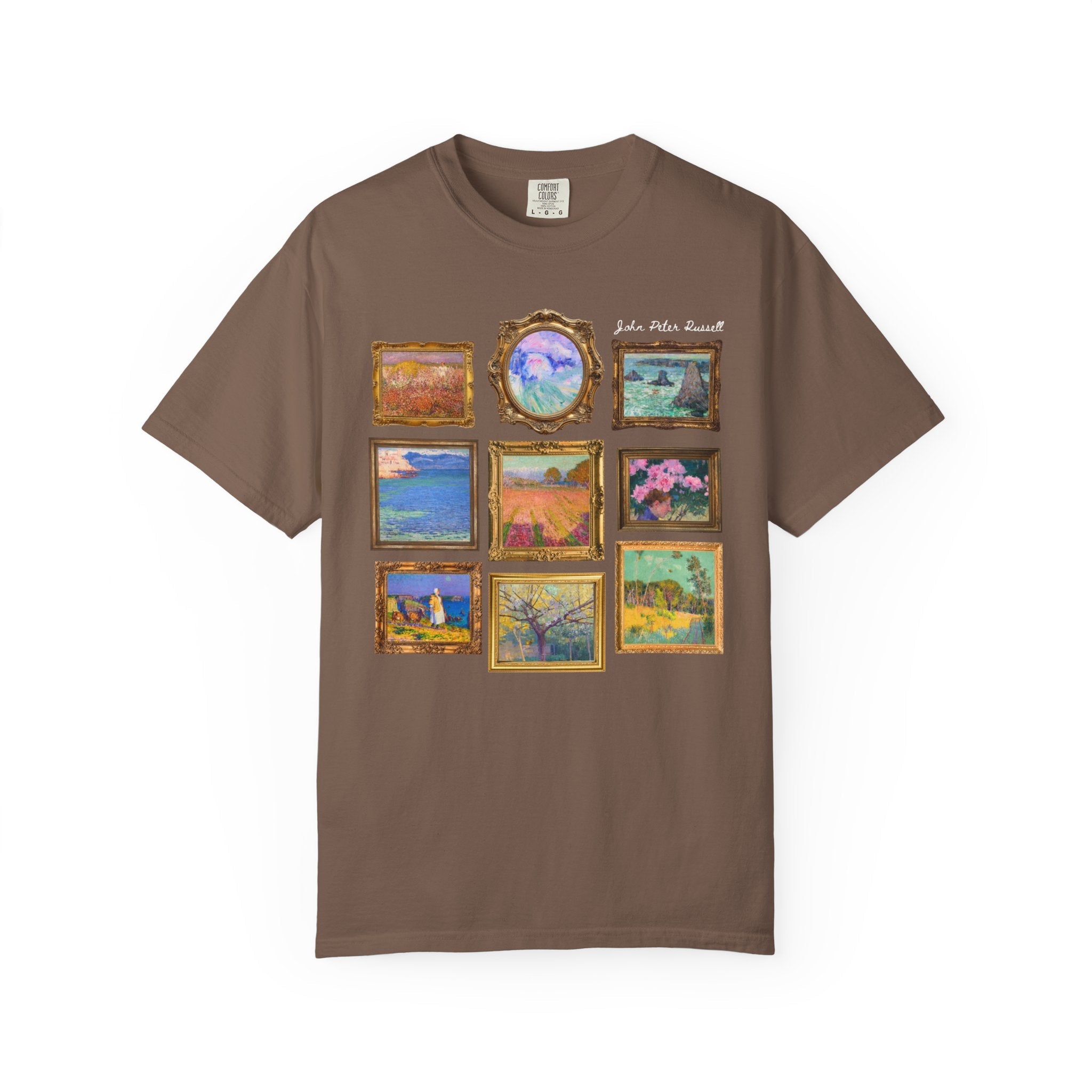 John Peter Russell Australian Impressionist Art History T-Shirt: 19th Century Impressionist Artist, Museum Lover Gift, Colorful Landscapes - Opal and June