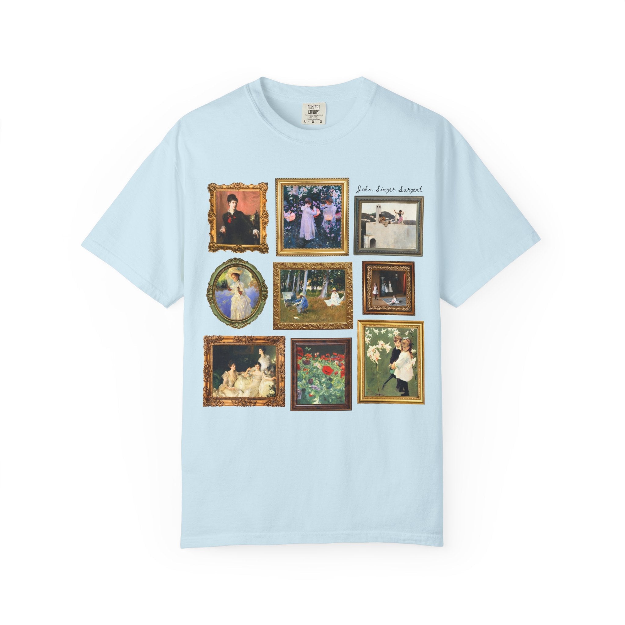 John Singer Sargent Art History Teacher T-Shirt: American Art History, 19th Century Impressionist Painter, Famous Paintings, Comfort Colors - Opal and June