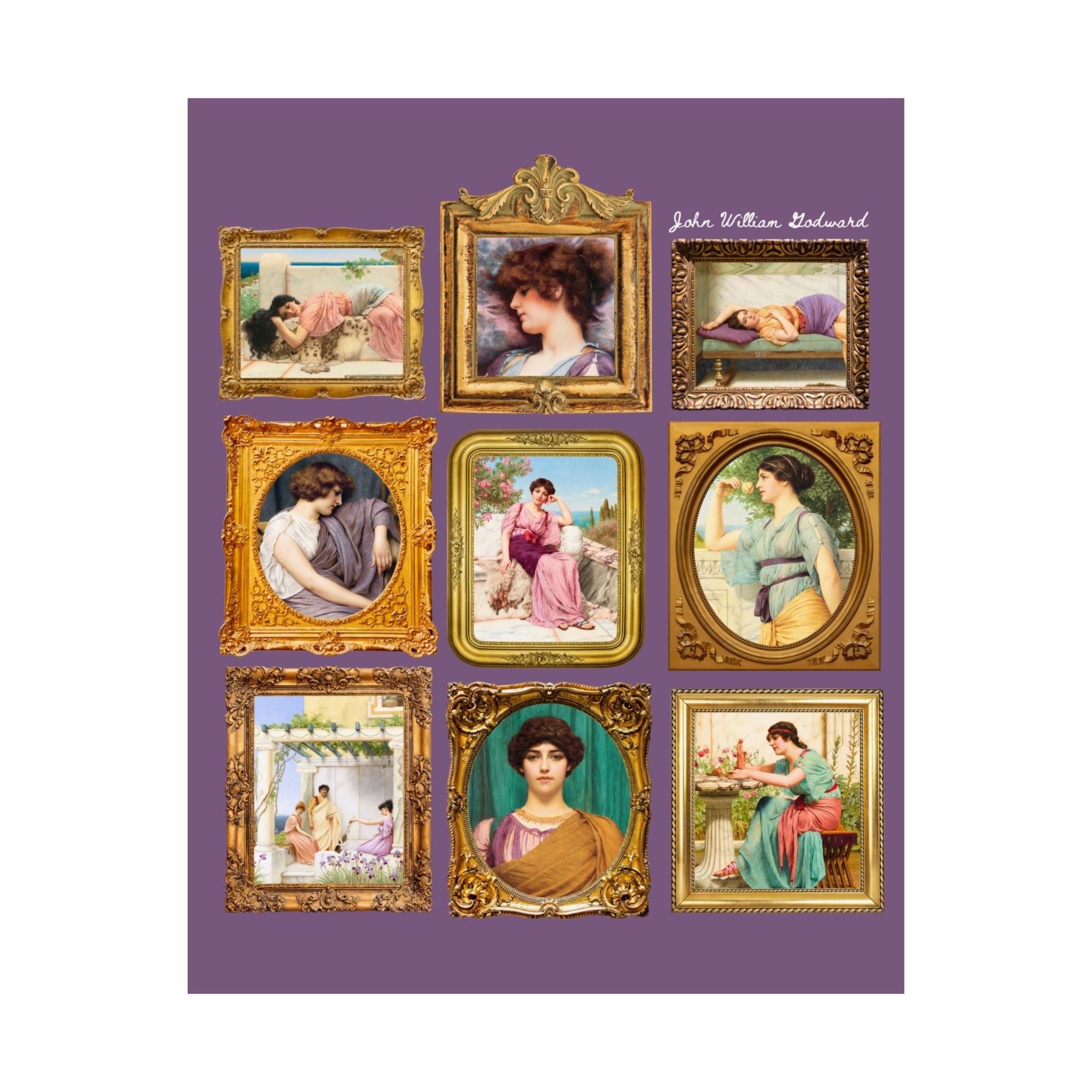 John William Godward Art History Poster - Opal and June