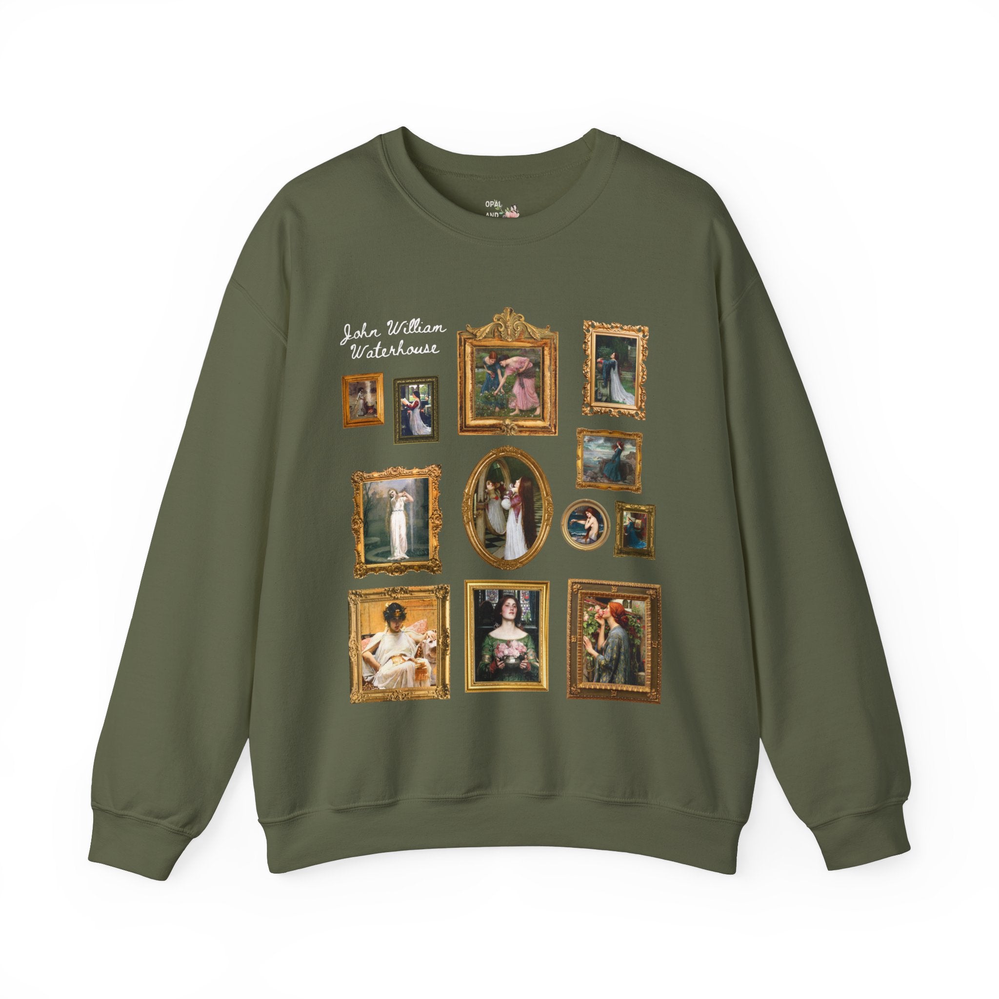 John William Waterhouse Famous Paintings Sweatshirt, Gallery Wall Vibes, 19th Century Art History Gift for Humanities Major, European Art - Opal and June
