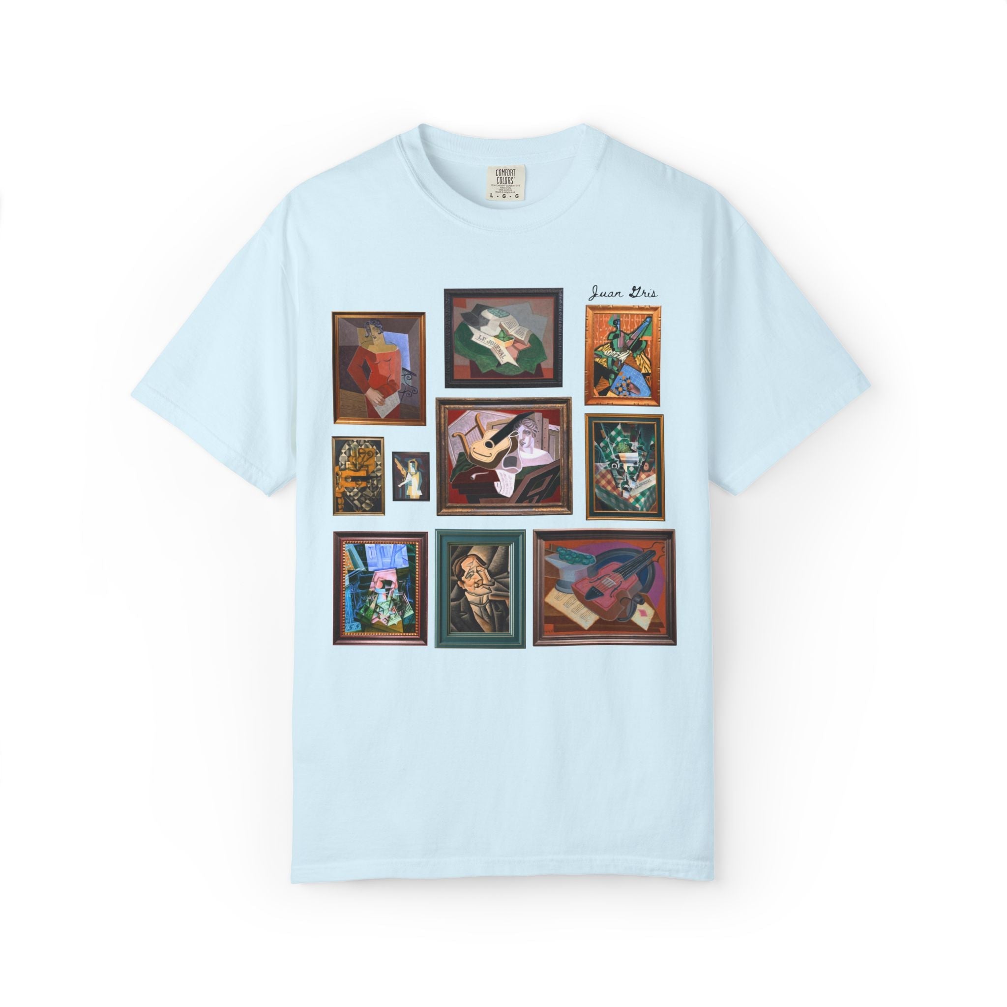 Juan Gris Famous Painting Art History Tee Shirt: 19th Century and Early 1900s European Art History Buff Gift, Cubism Art Movement T-Shirt - Opal and June