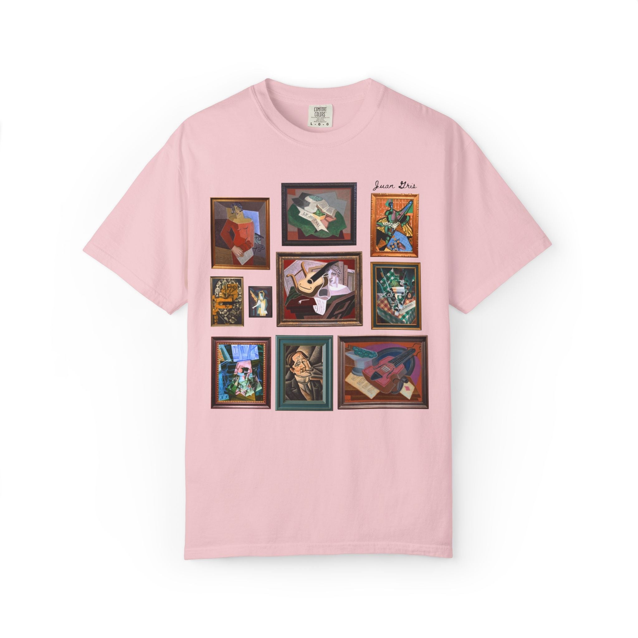 Juan Gris Famous Painting Art History Tee Shirt: 19th Century and Early 1900s European Art History Buff Gift, Cubism Art Movement T-Shirt - Opal and June