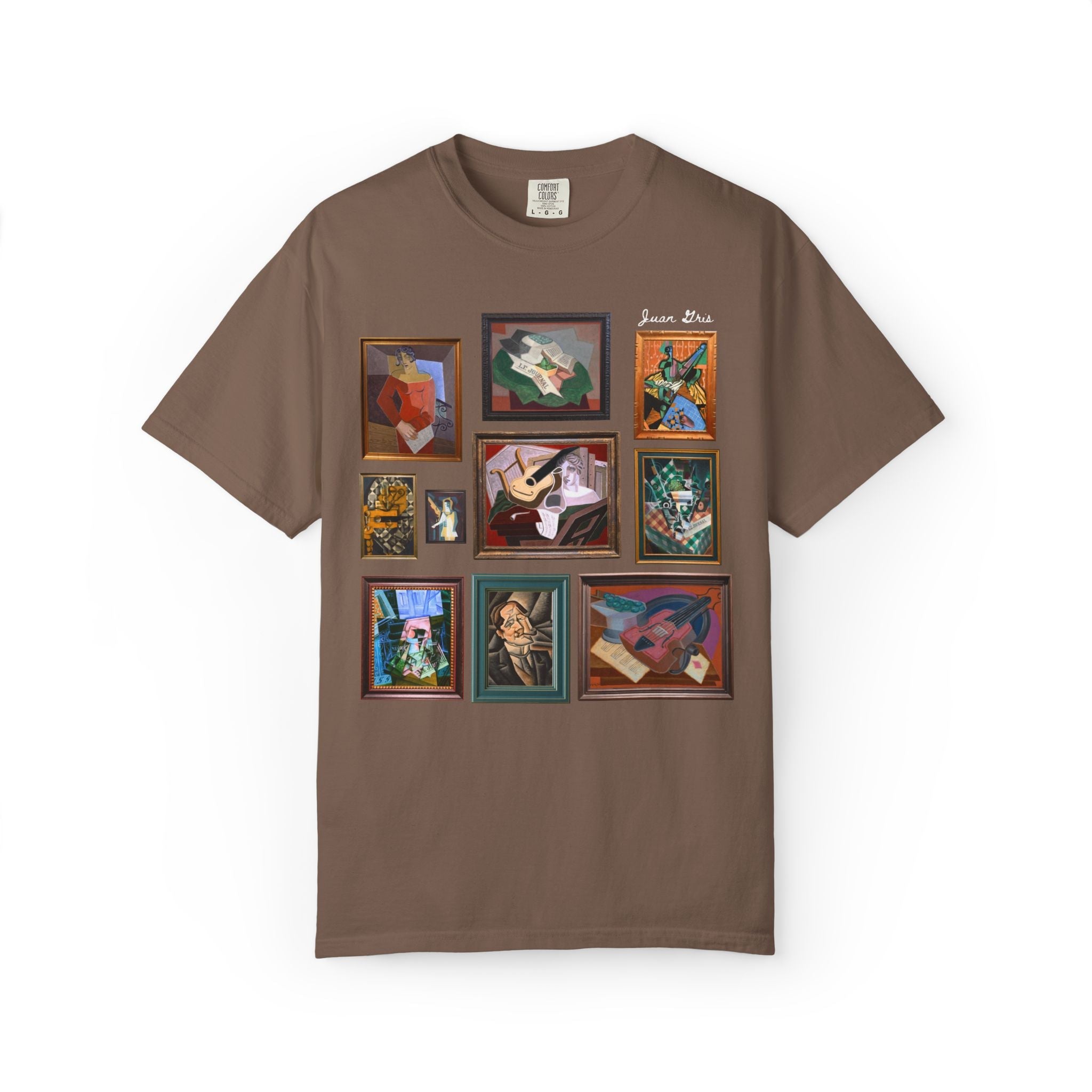 Juan Gris Famous Painting Art History Tee Shirt: 19th Century and Early 1900s European Art History Buff Gift, Cubism Art Movement T-Shirt - Opal and June