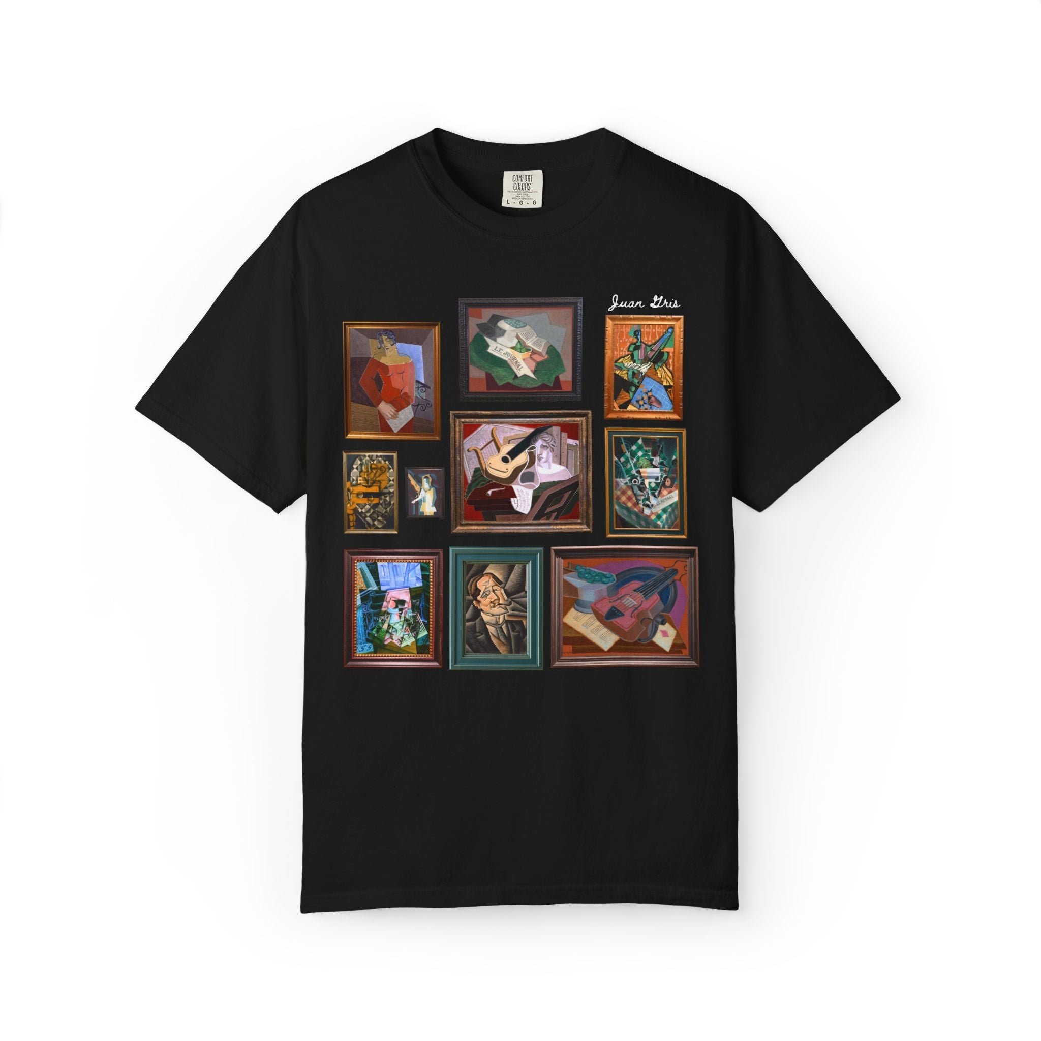Juan Gris Famous Painting Art History Tee Shirt: 19th Century and Early 1900s European Art History Buff Gift, Cubism Art Movement T-Shirt - Opal and June
