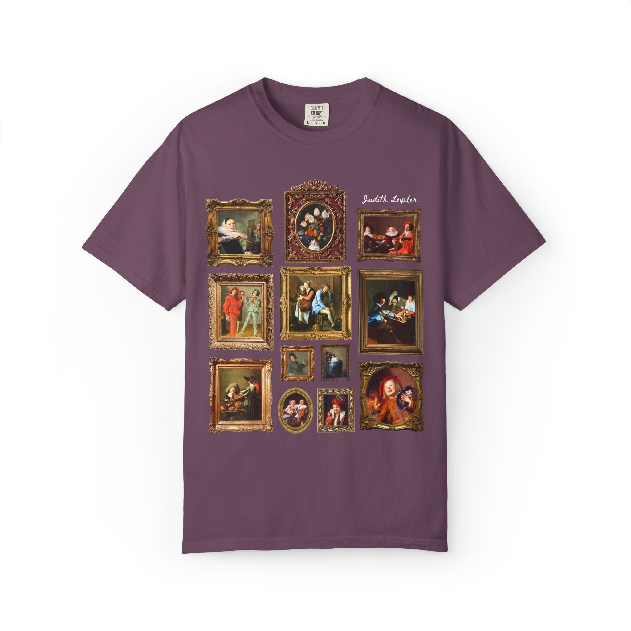 Judith Leyster Dutch Golden Age Art History Tee Shirt with Famous Paintings: 17th Century Art History, Women's History, Museum Lover Tee - Opal and June