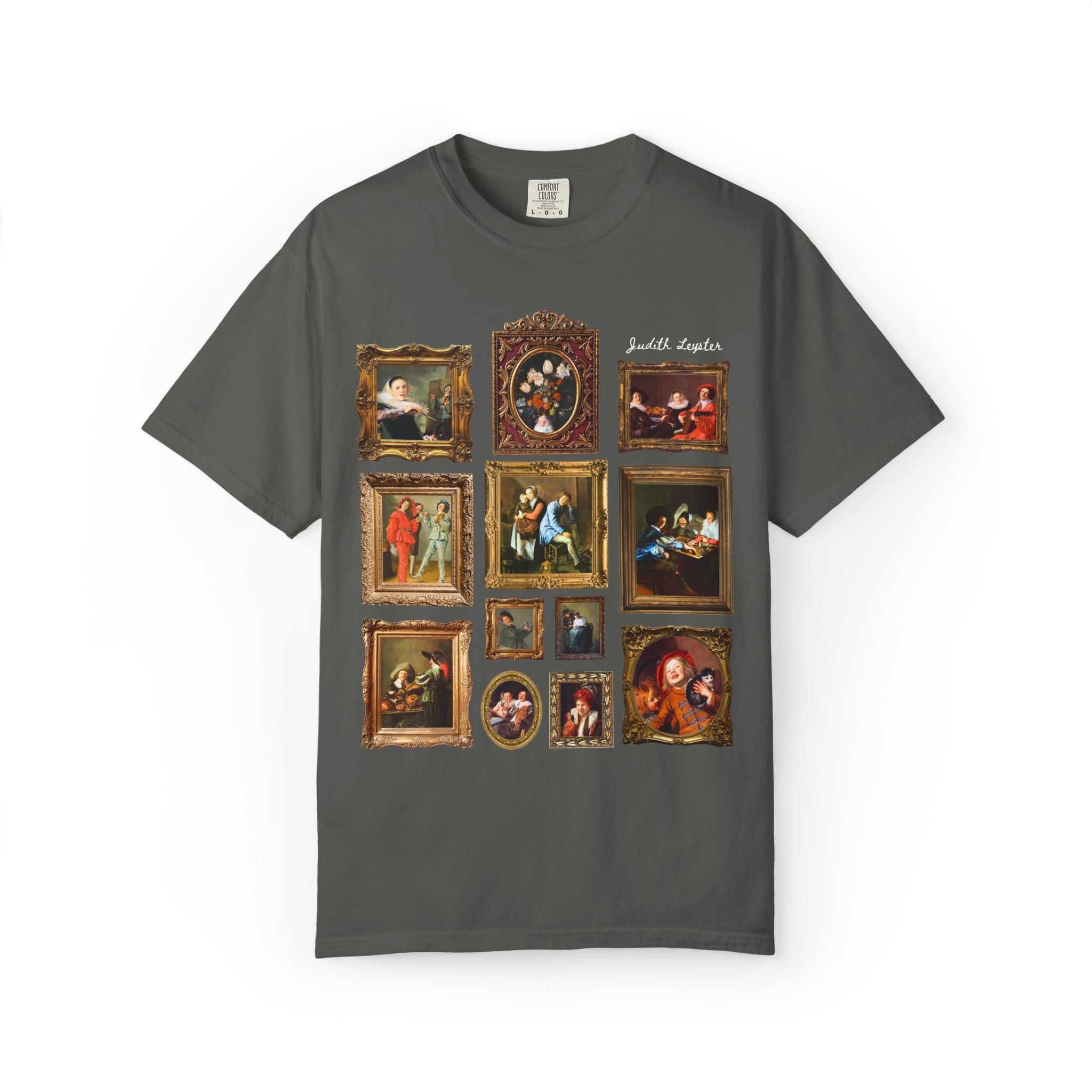 Judith Leyster Dutch Golden Age Art History Tee Shirt with Famous Paintings: 17th Century Art History, Women's History, Museum Lover Tee - Opal and June