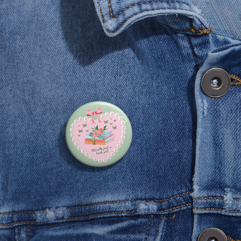 Just a Book Girl Button - Opal and June