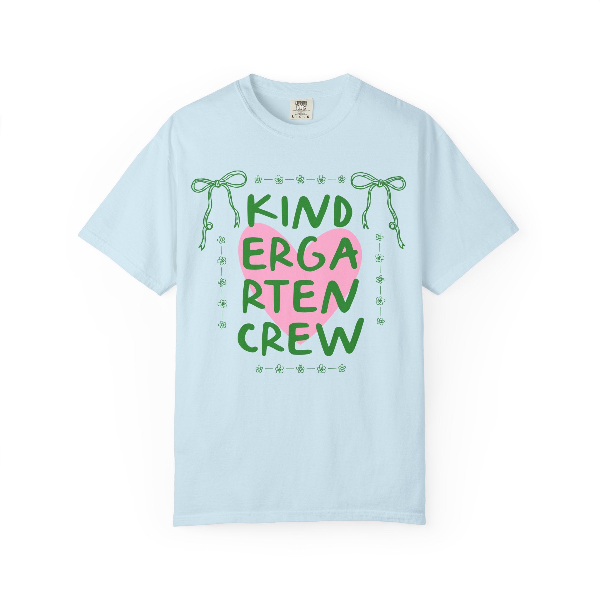 Kindergarten Crew Matching Teacher Tee Shirt, Back To School Kindergarten Team T-Shirt for First Day of School or Meet the Teacher Night - Opal and June