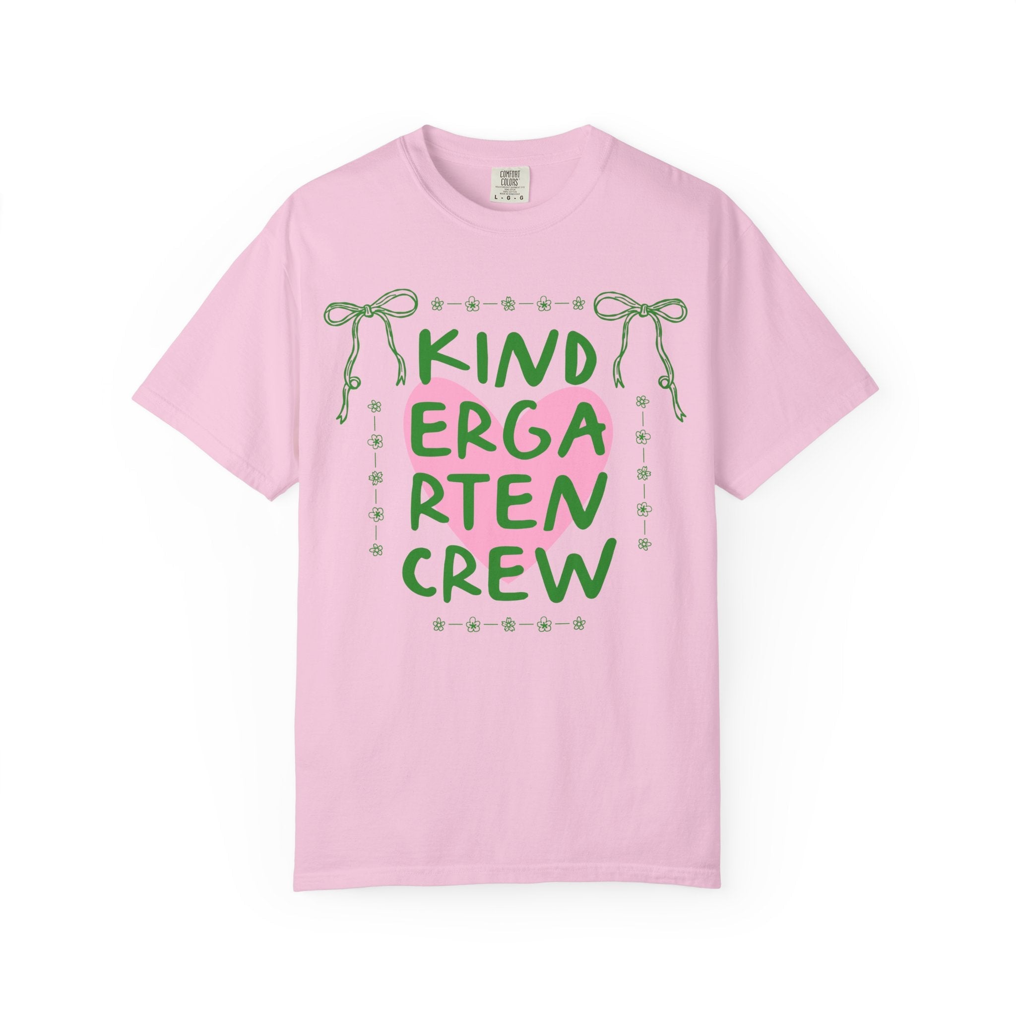 Kindergarten Crew Matching Teacher Tee Shirt, Back To School Kindergarten Team T-Shirt for First Day of School or Meet the Teacher Night - Opal and June