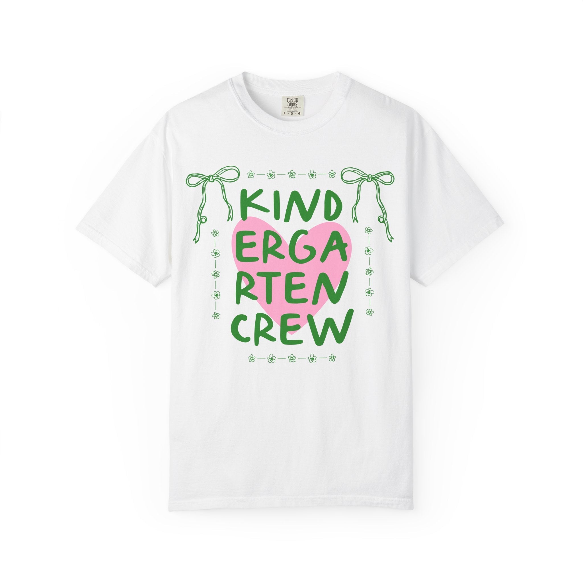 Kindergarten Crew Matching Teacher Tee Shirt, Back To School Kindergarten Team T-Shirt for First Day of School or Meet the Teacher Night - Opal and June