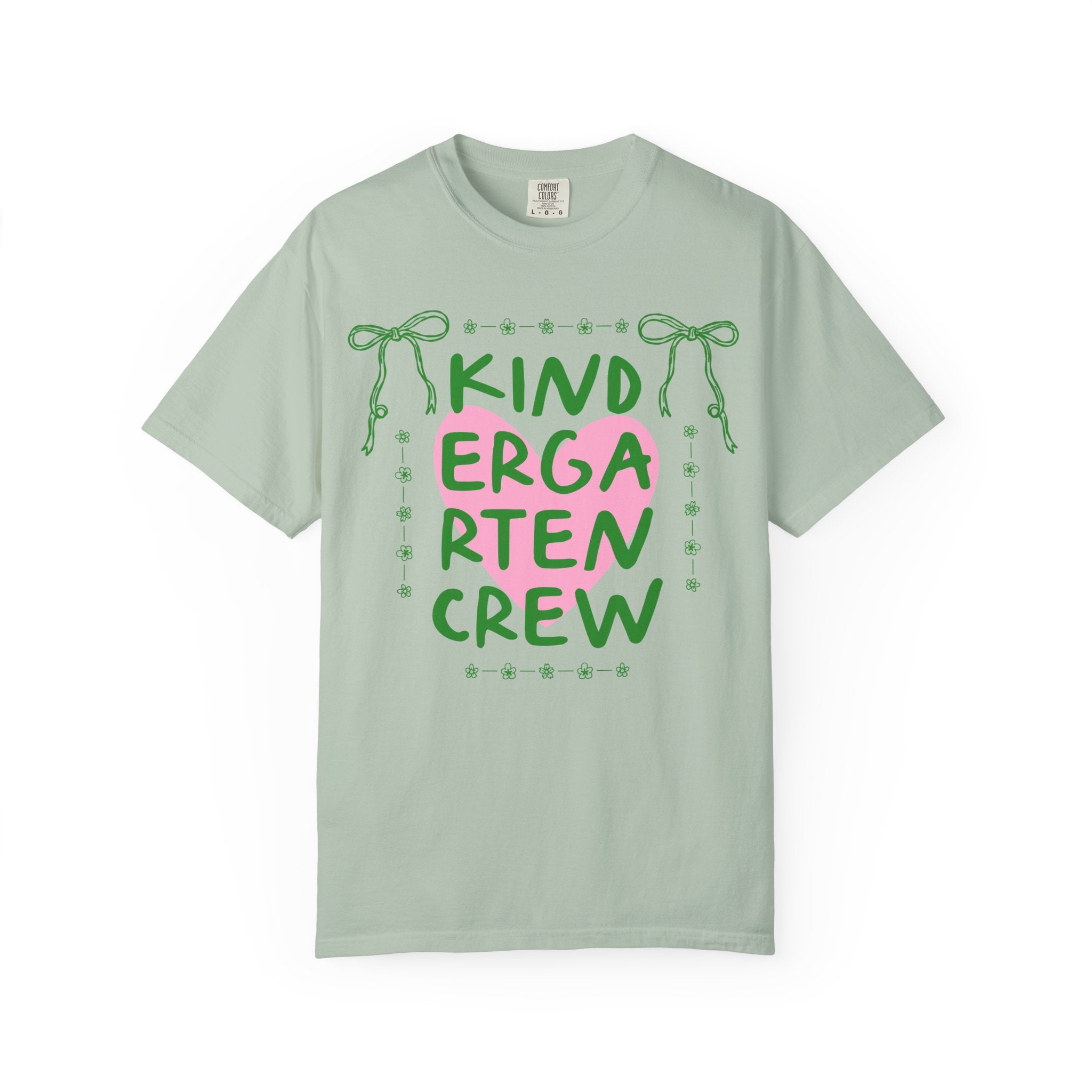 Kindergarten Crew Matching Teacher Tee Shirt, Back To School Kindergarten Team T-Shirt for First Day of School or Meet the Teacher Night - Opal and June