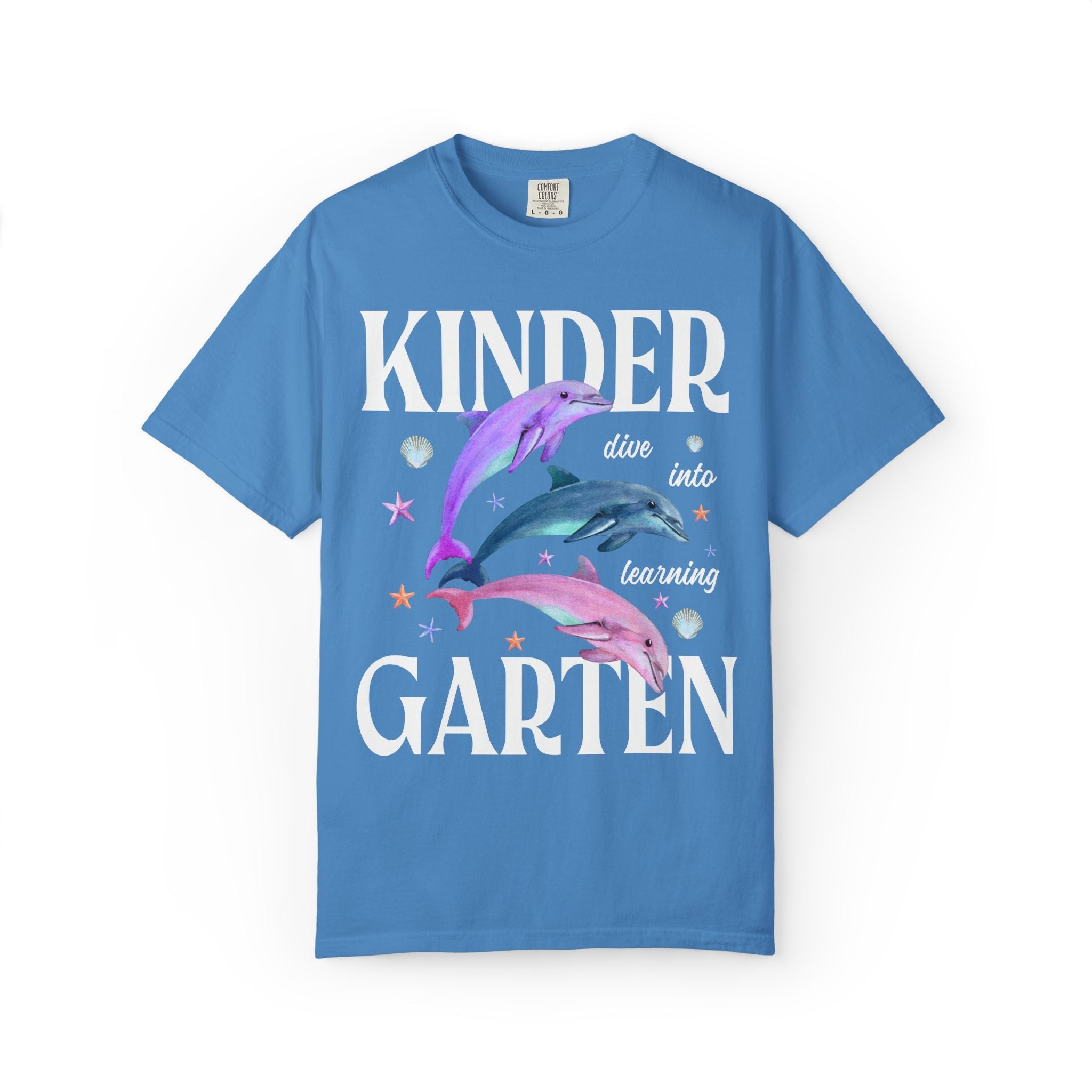 Kindergarten Dolphin Tee: Dive Into Learning - Opal and June