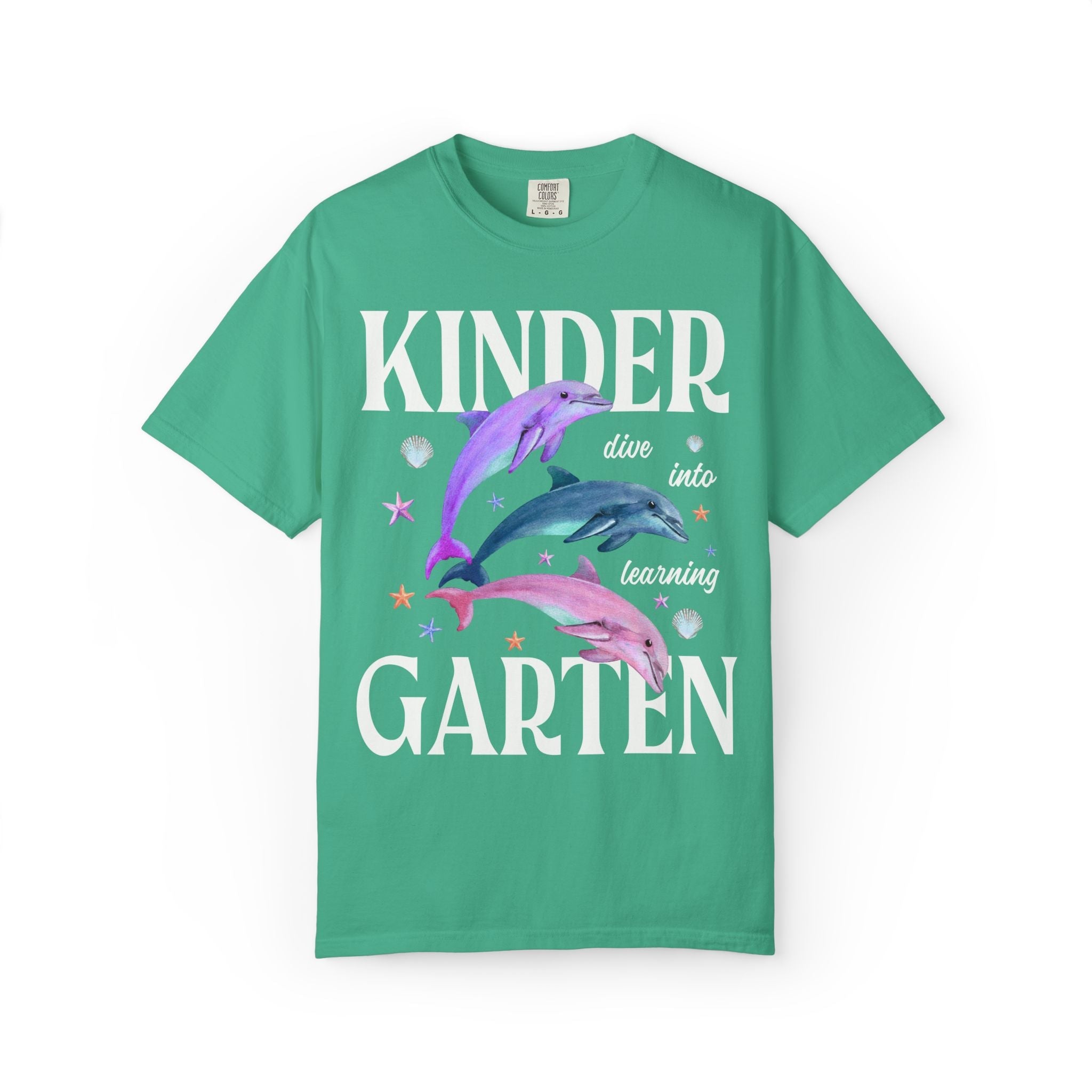 Kindergarten Dolphin Tee: Dive Into Learning - Opal and June